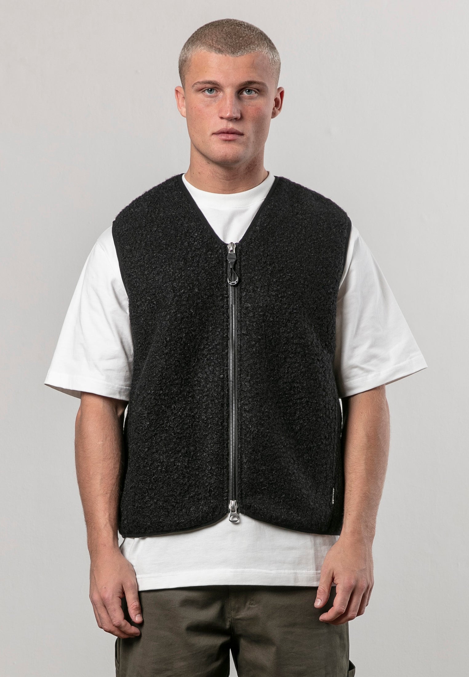 BORG GILET BLACK