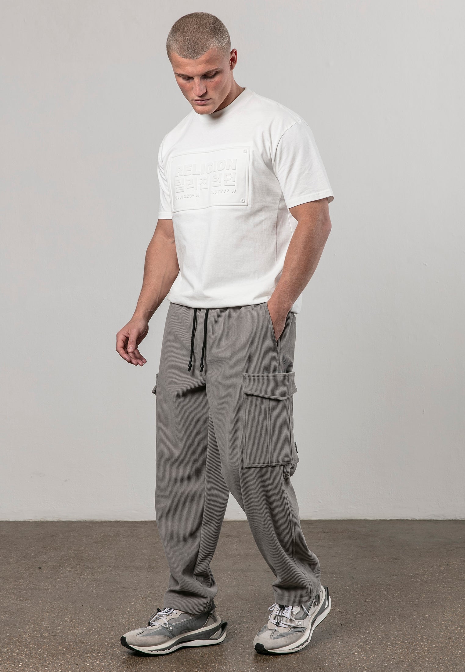 CORD LOUNGE GREY MIST PANTS