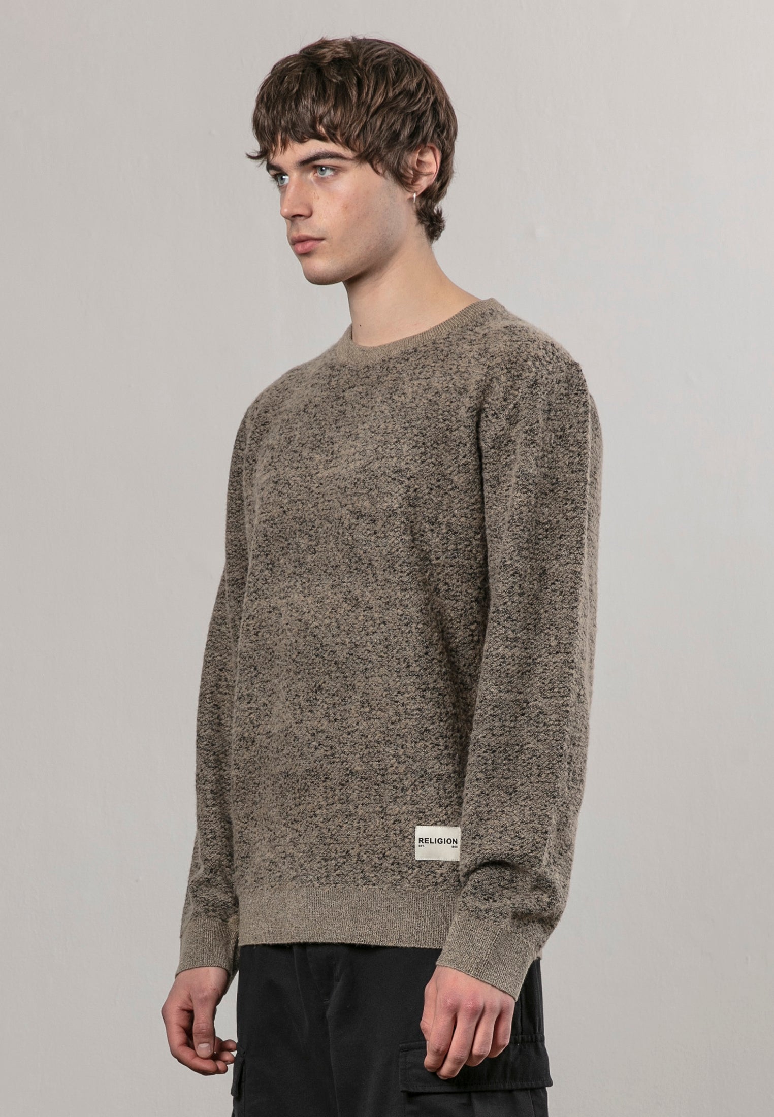 PANEL KNIT SAND