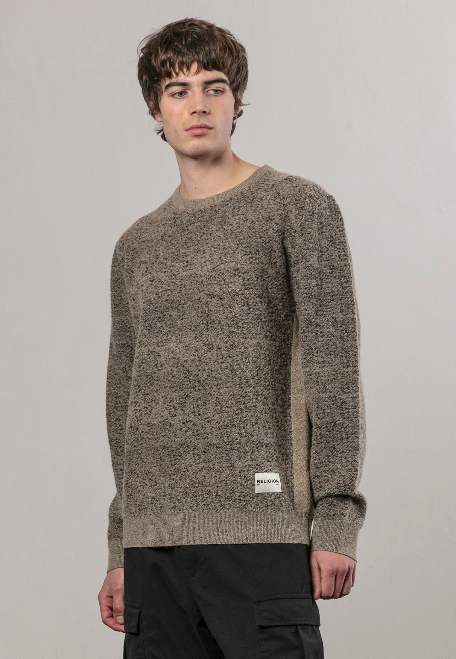 PANEL KNIT SAND