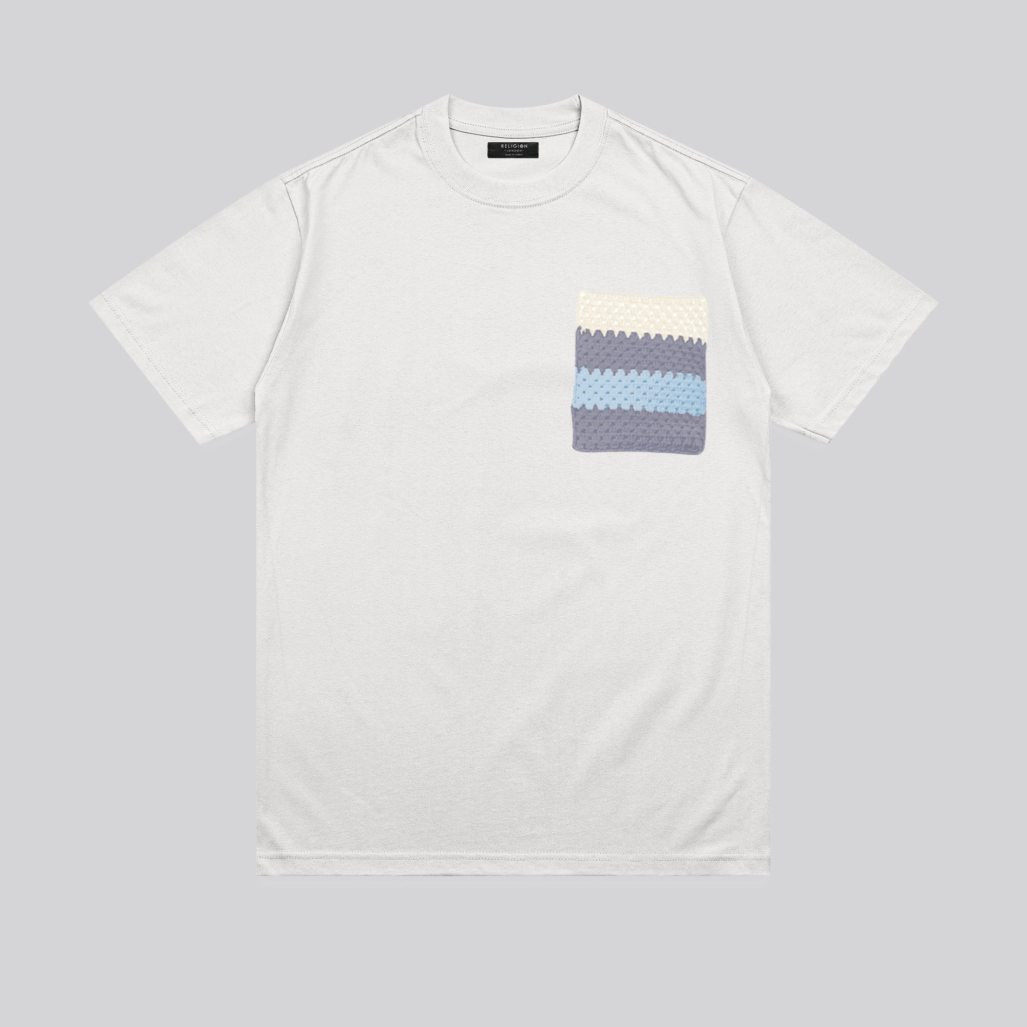 KNIT POCKET T-SHIRT OFF WHITE