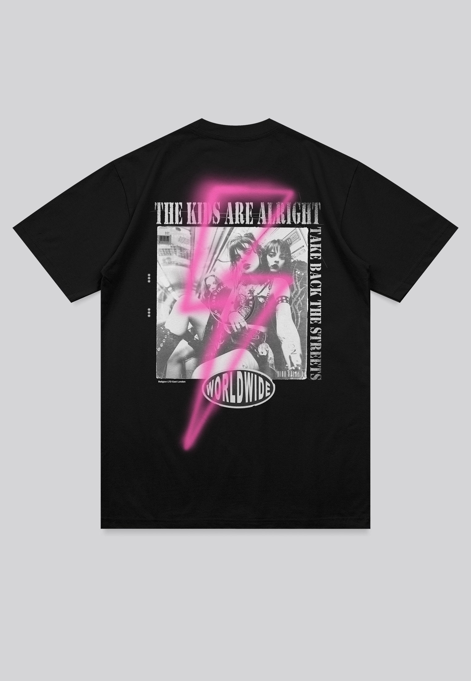 LIGHTNING BOLT T-SHIRT BLACK