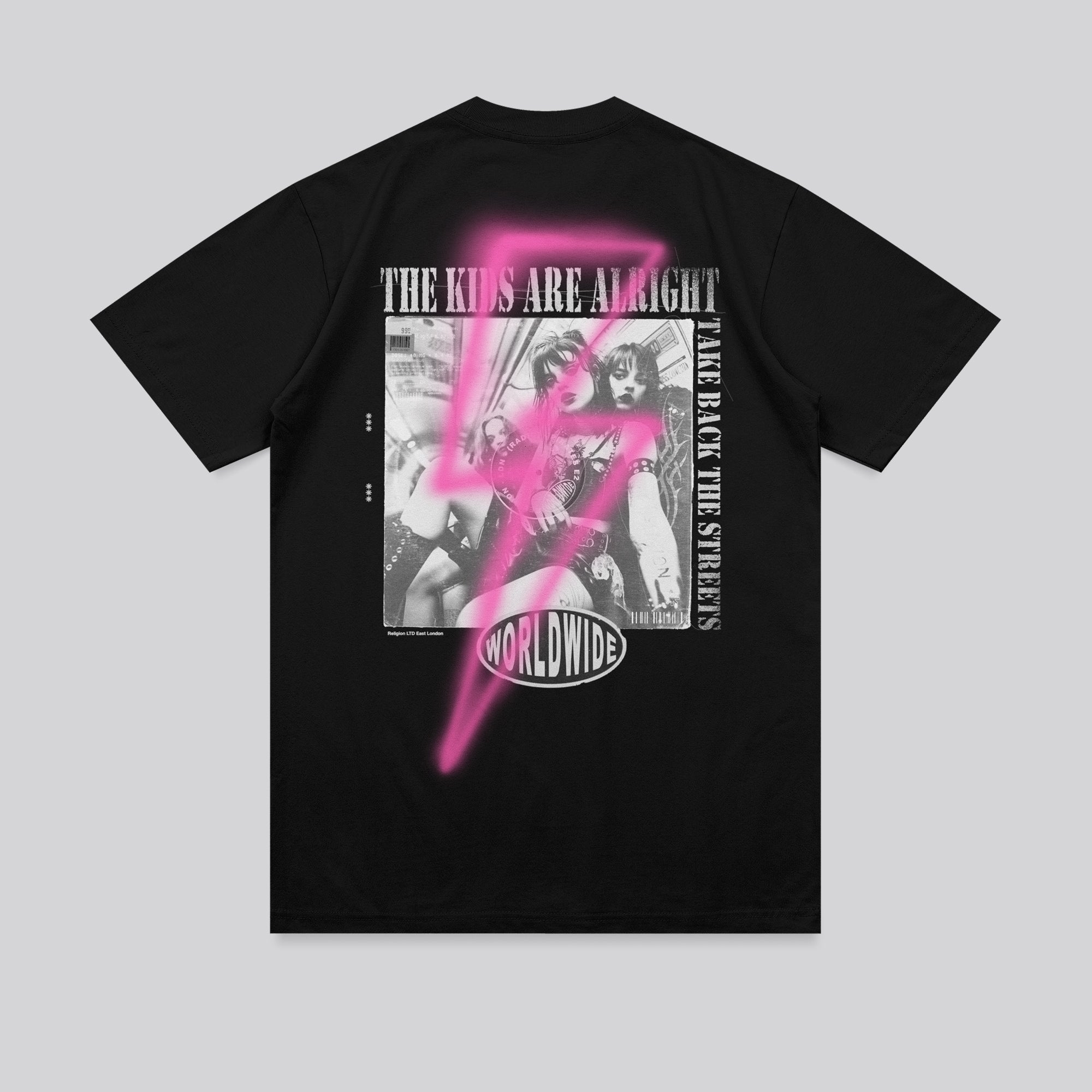 LIGHTNING BOLT T-SHIRT BLACK