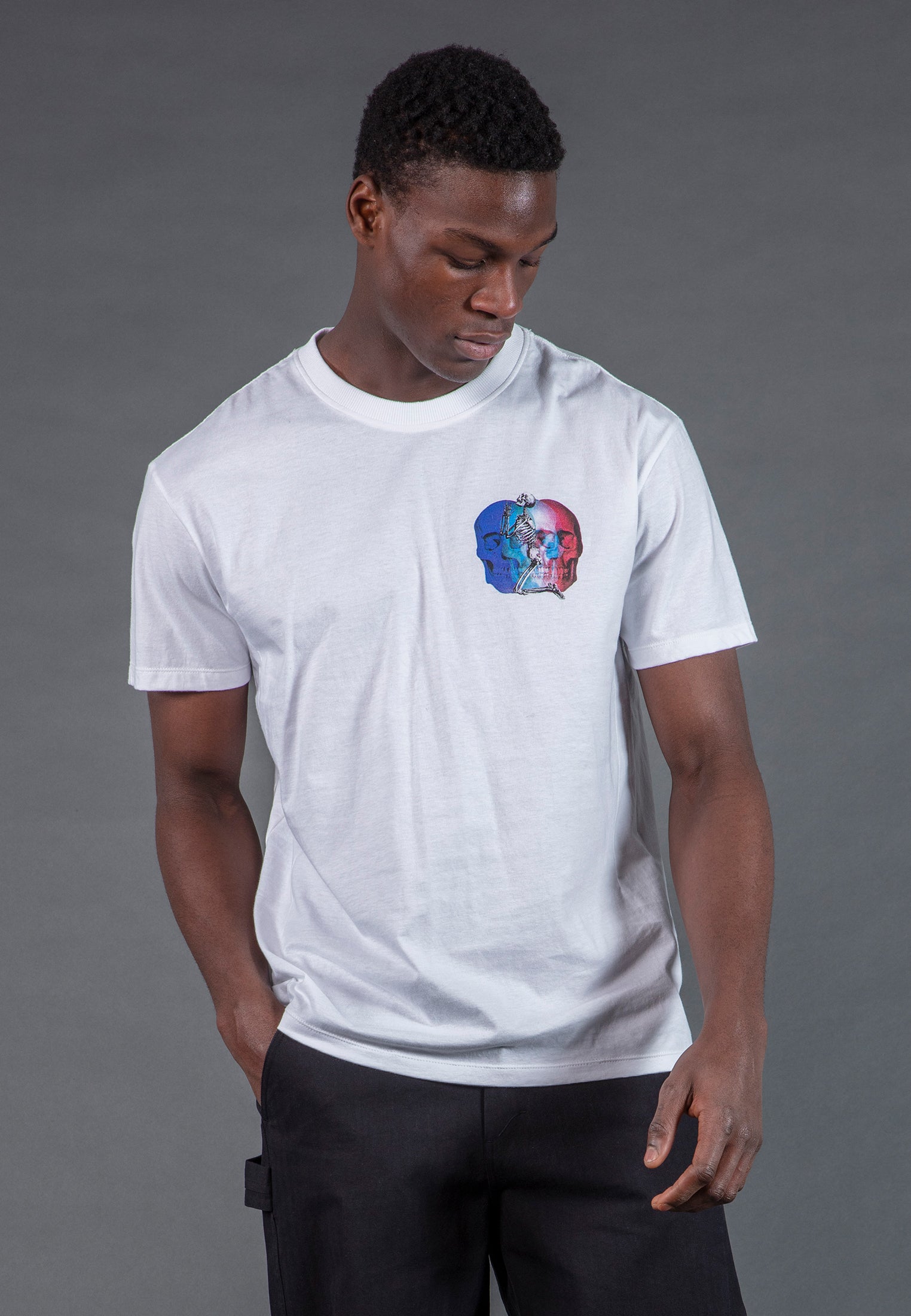 MULTI SKULL T-SHIRT WHITE