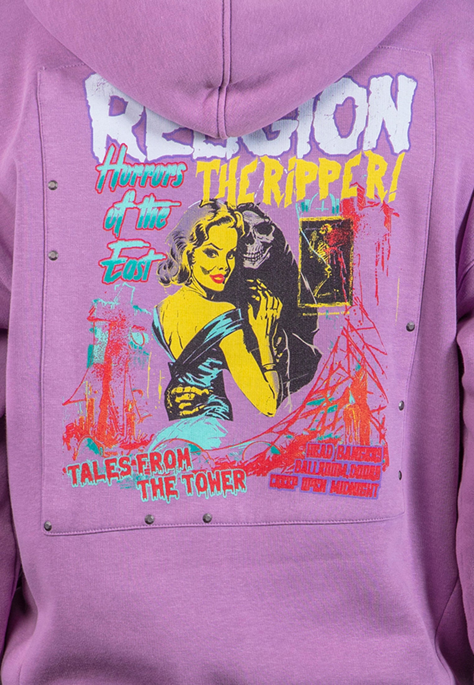 ACID RIPPER HOODIE LIGHT MAUVE