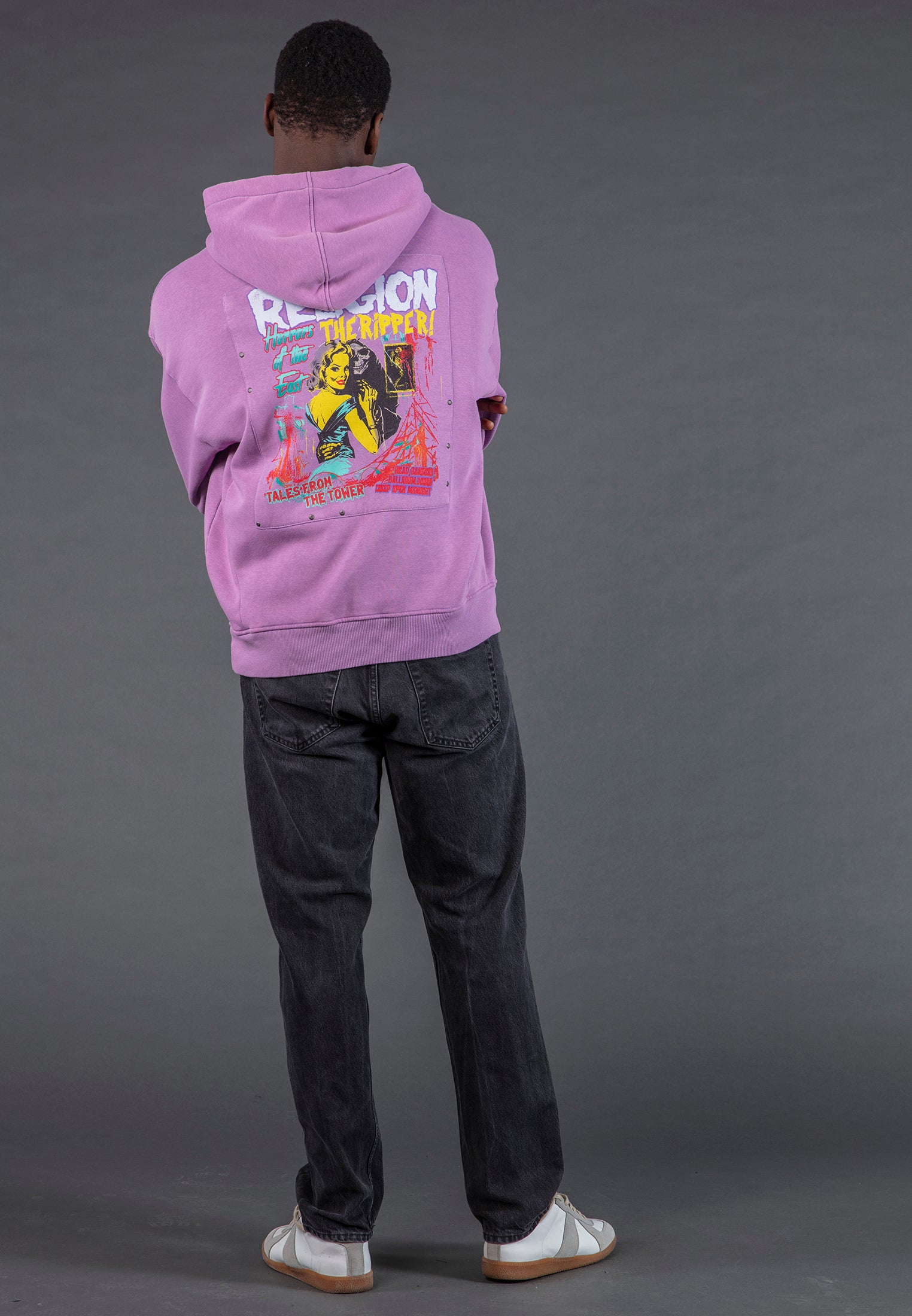 ACID RIPPER HOODIE LIGHT MAUVE