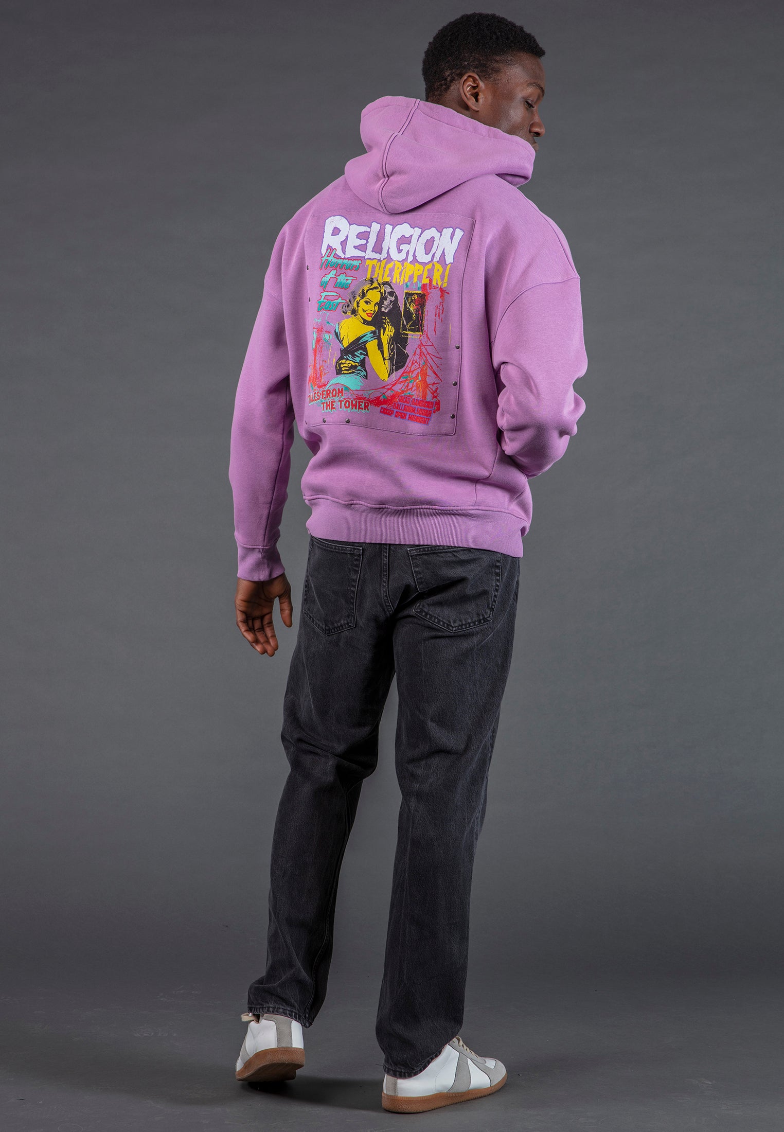 ACID RIPPER HOODIE LIGHT MAUVE