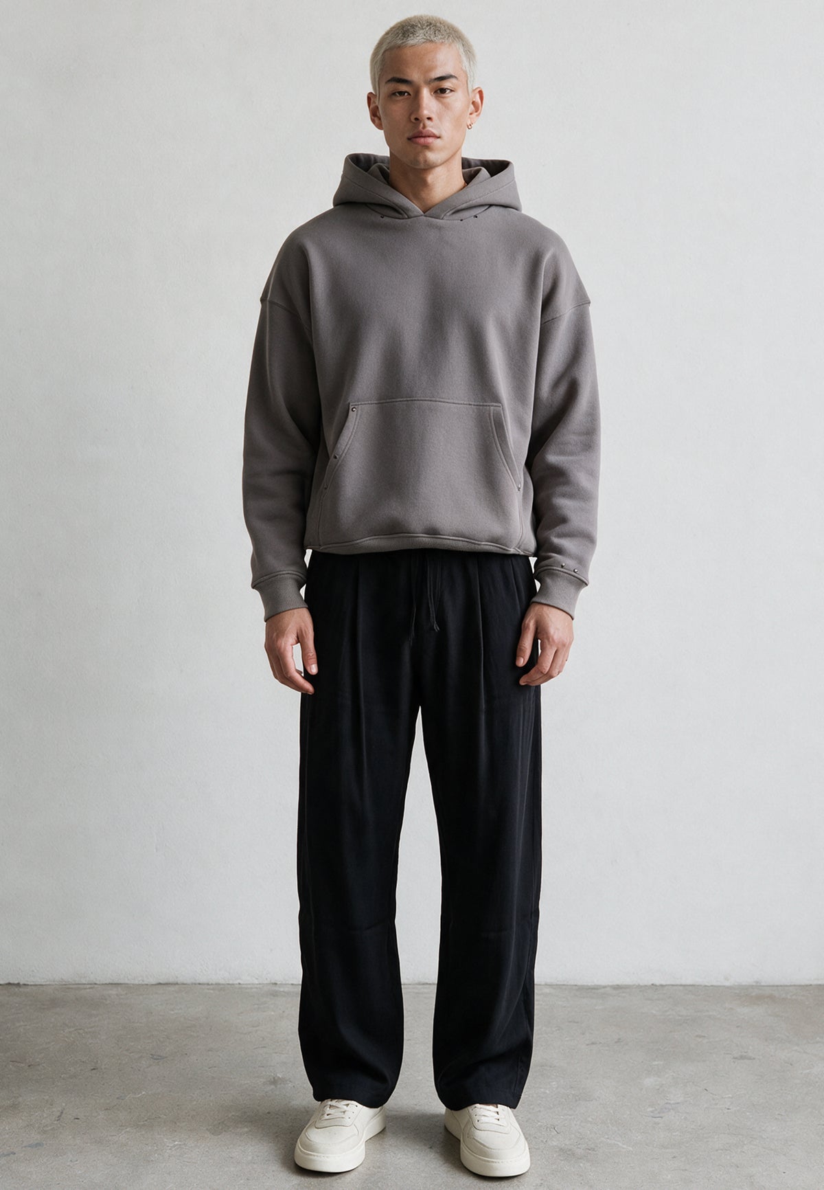 ACID RIPPER HOODIE CEMENT GREY