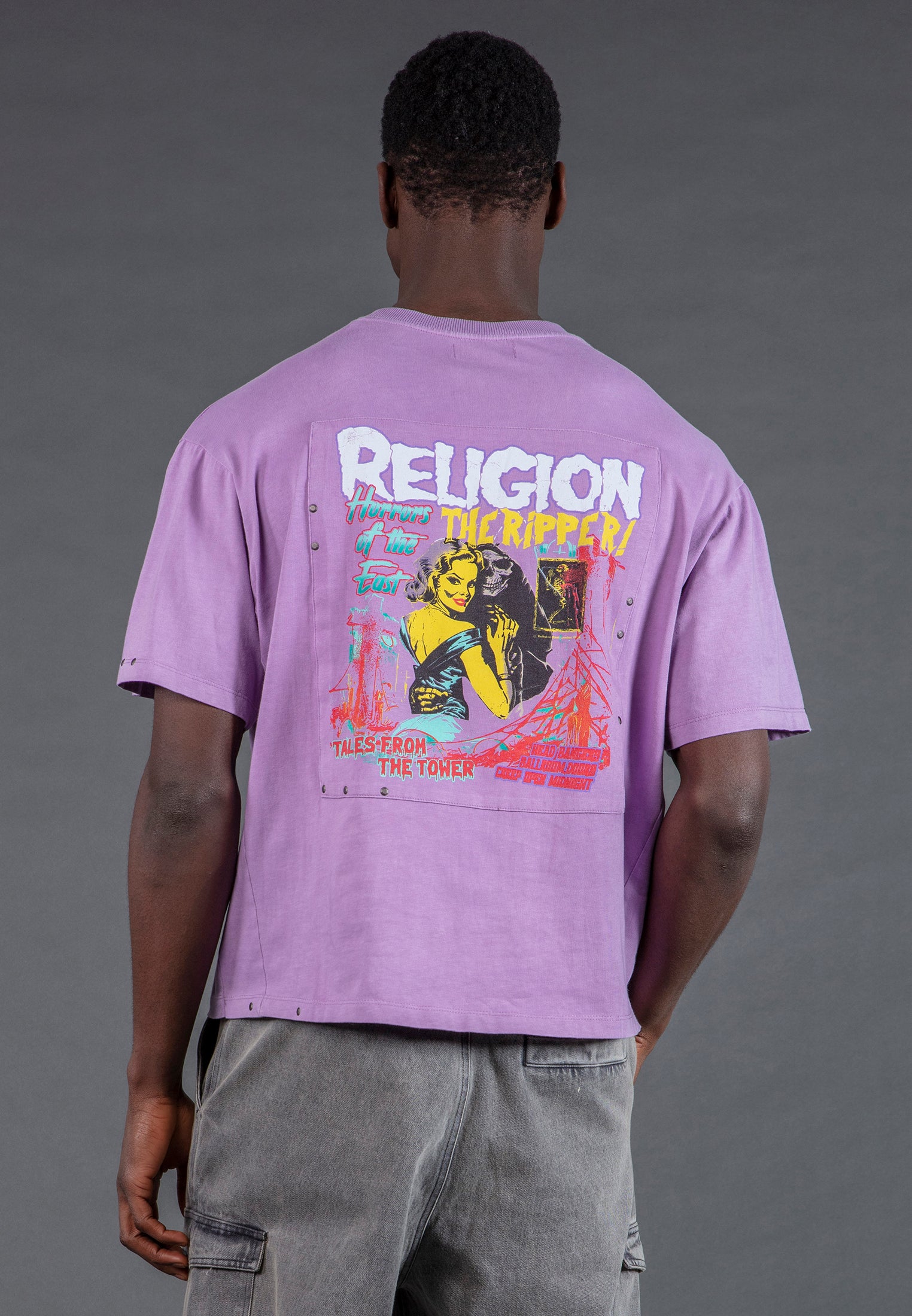 ACID RIPPER T-SHIRT LIGHT MAUVE