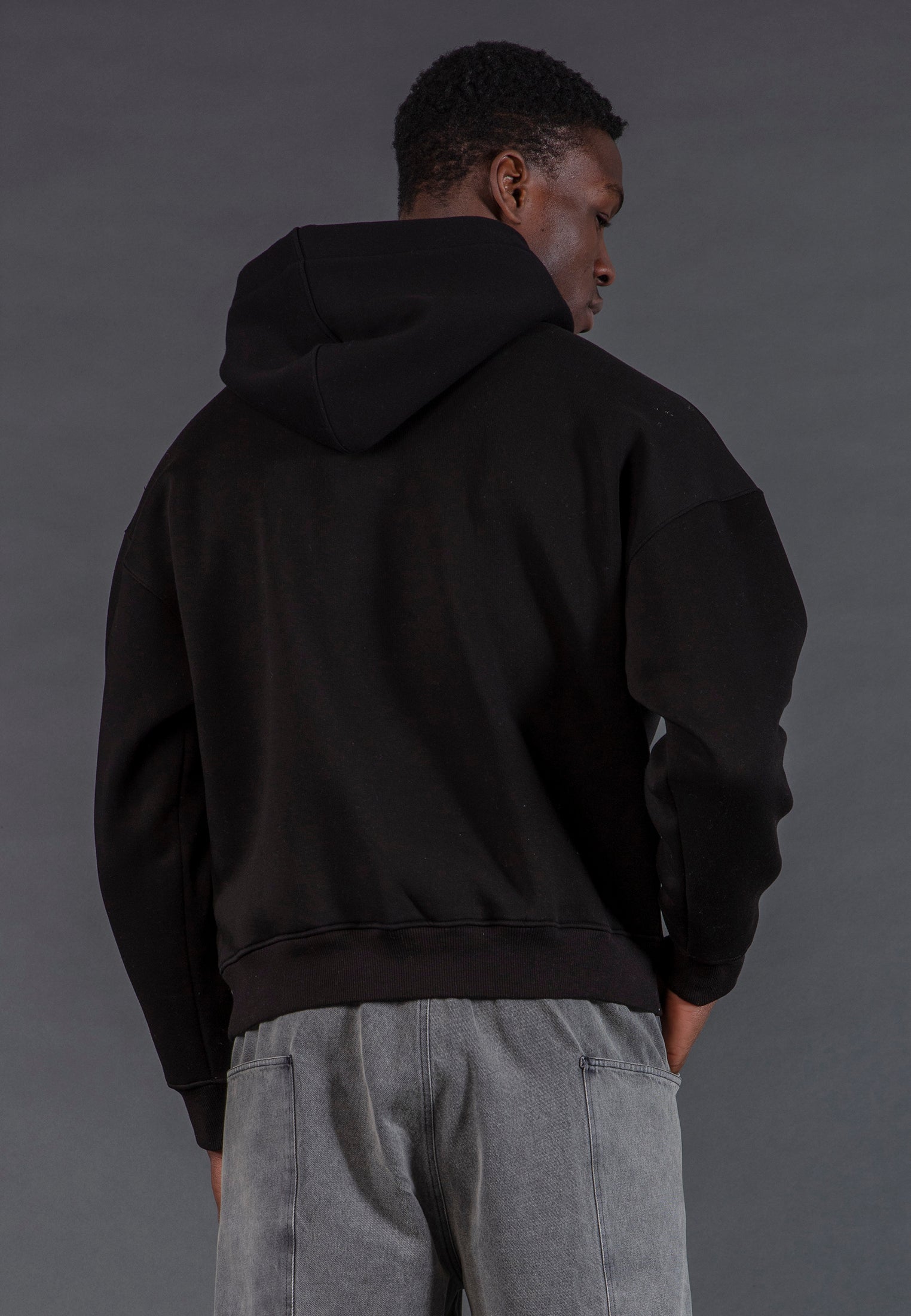ANTARSIA SKULL HOODIE BLACK