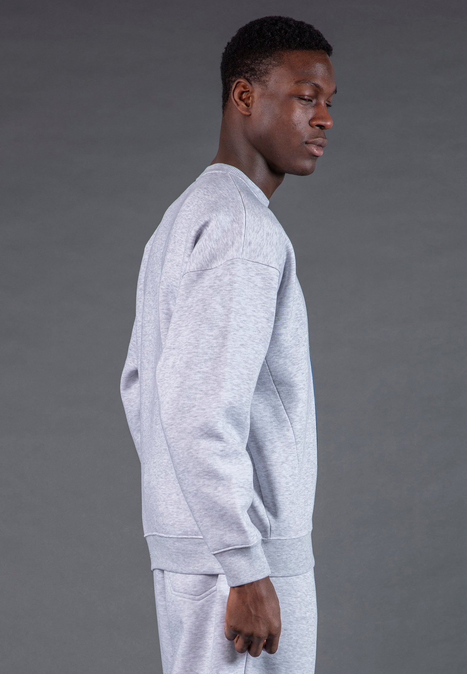 PSYCHEDELIC SWEAT LIGHT GREY MARL