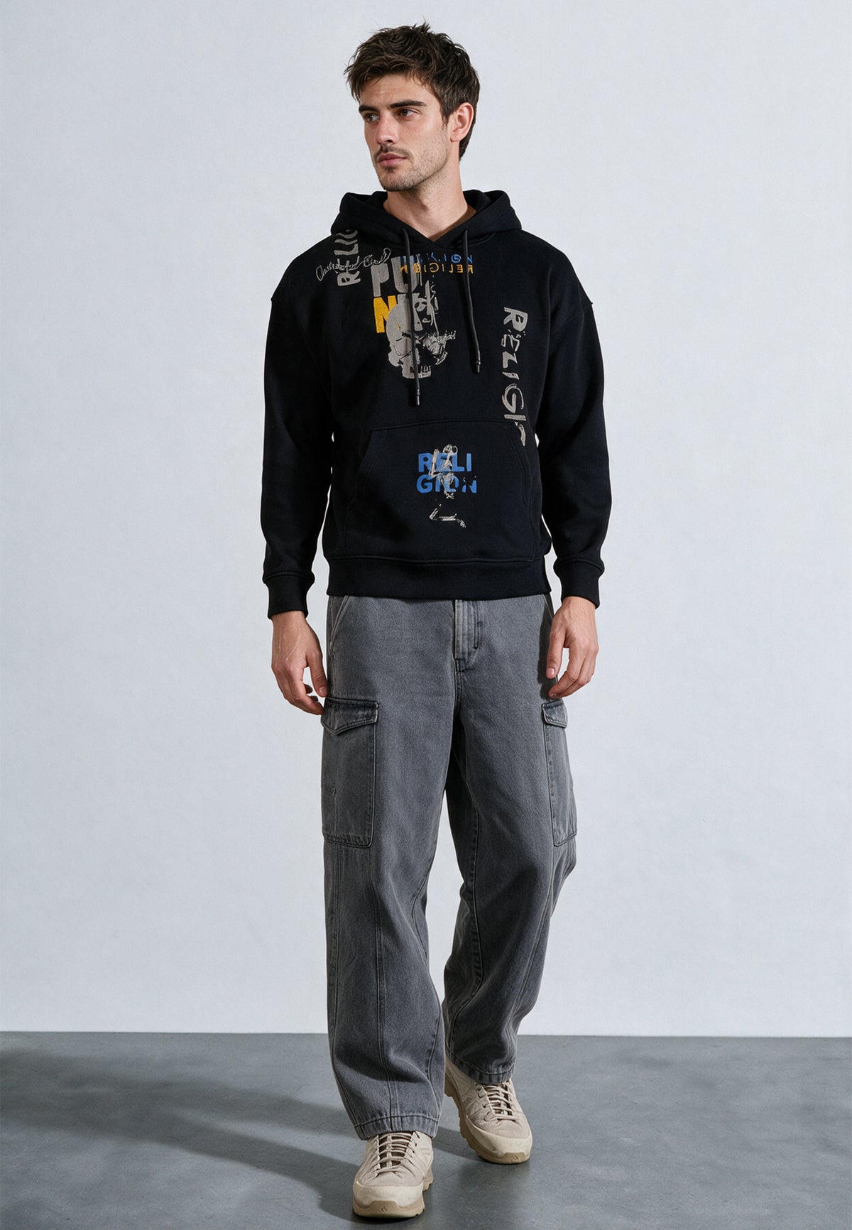 PUNK HOODIE BLACK