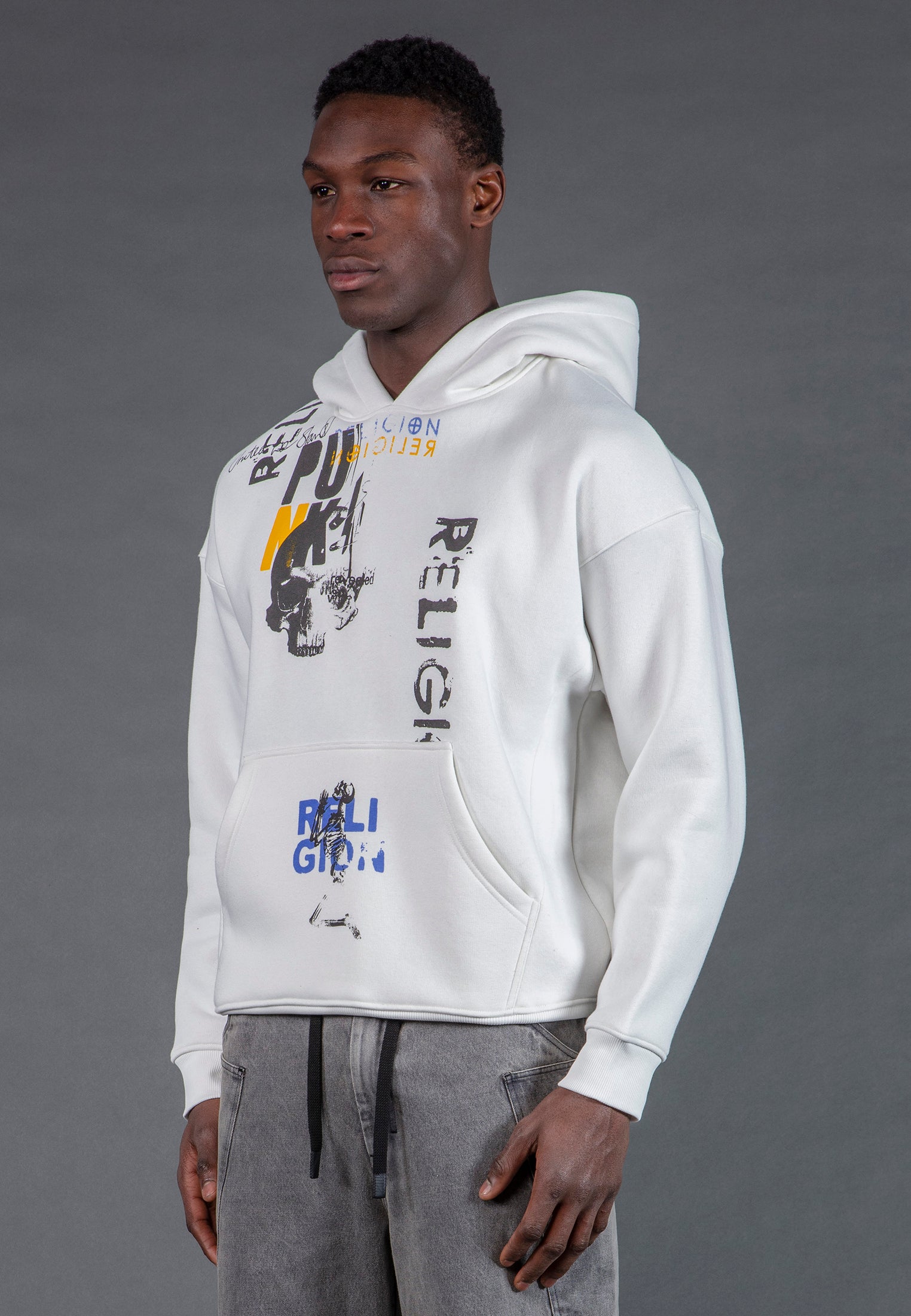 PUNK HOODIE OFF WHITE