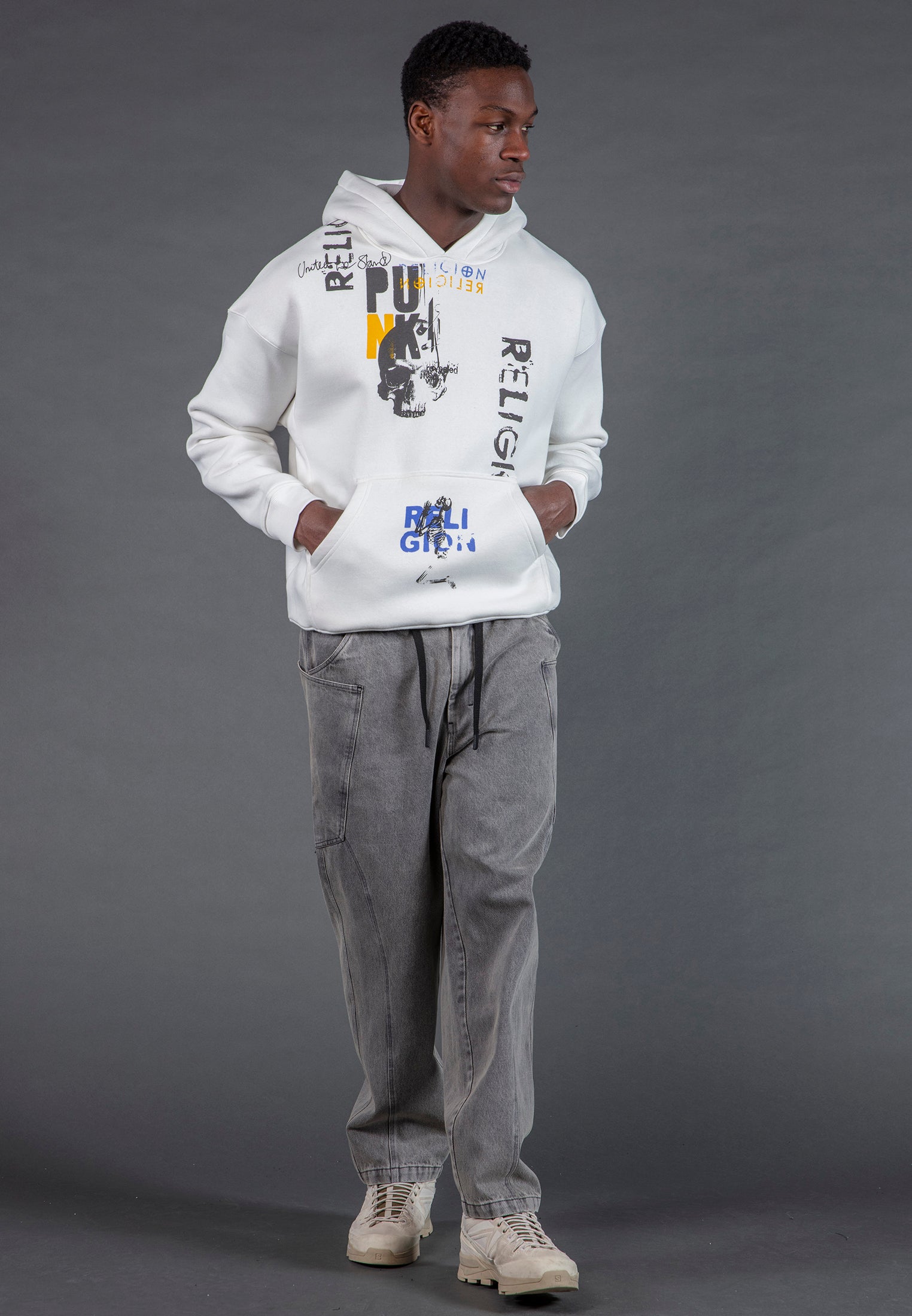 PUNK HOODIE OFF WHITE