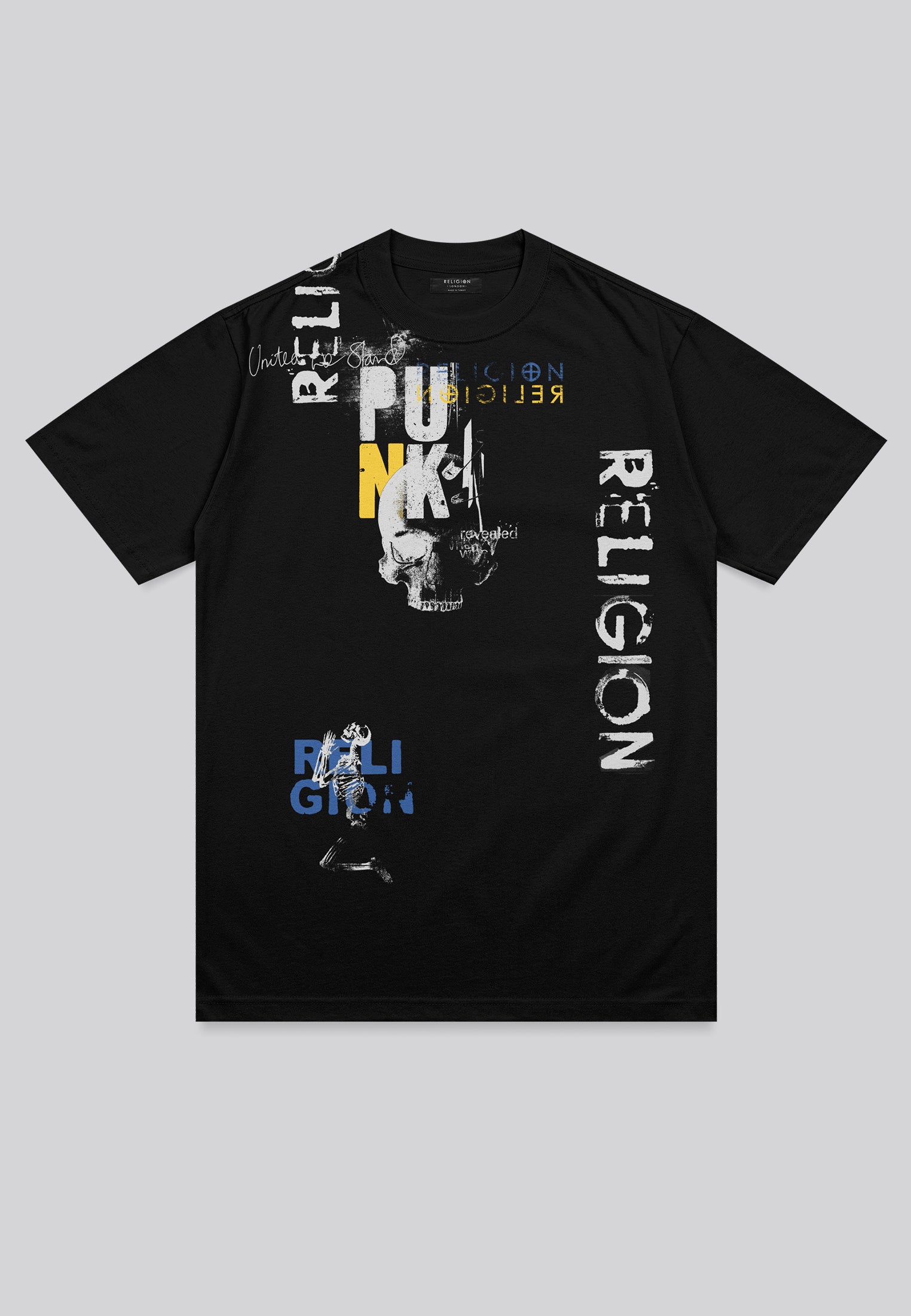 PUNK COLOUR T-SHIRT BLACK