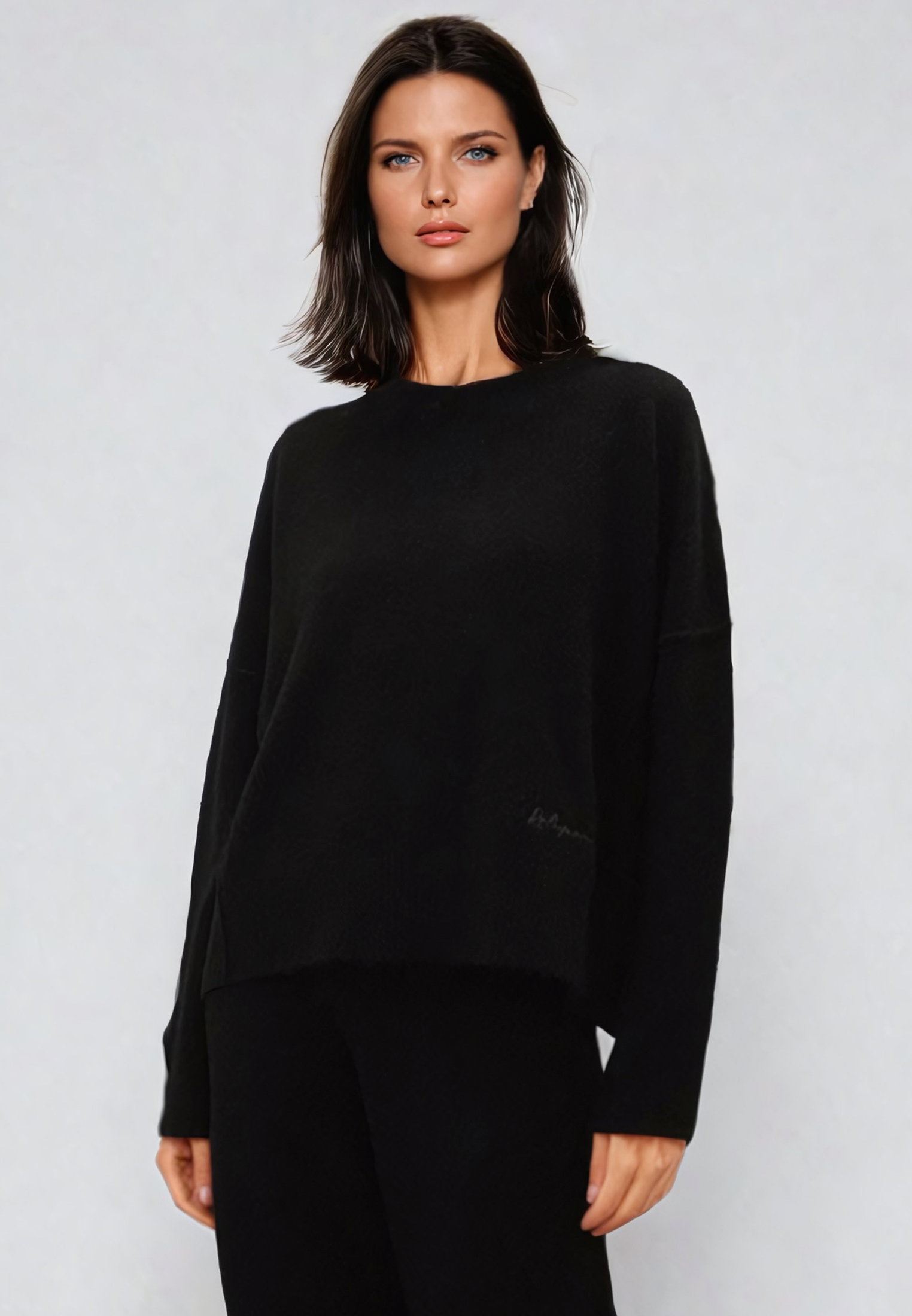 KNIT JUMPER BLACK