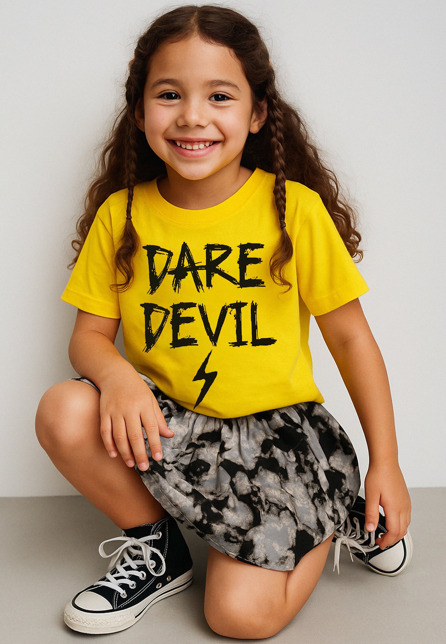 DARE DEVIL GIRLS T-SHIRT YELLOW
