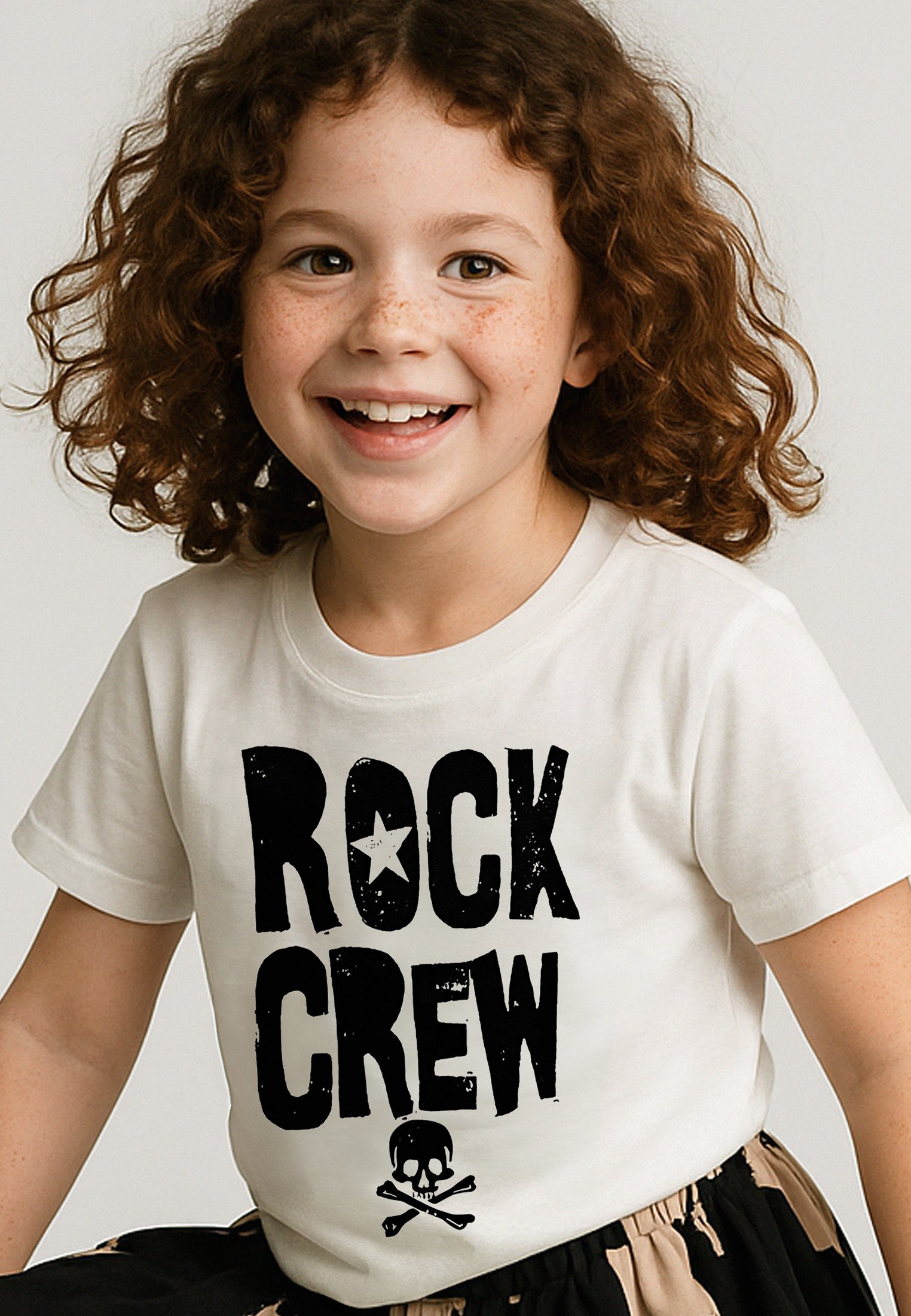 ROCK CREW GIRLS T-SHIRT OFF WHITE