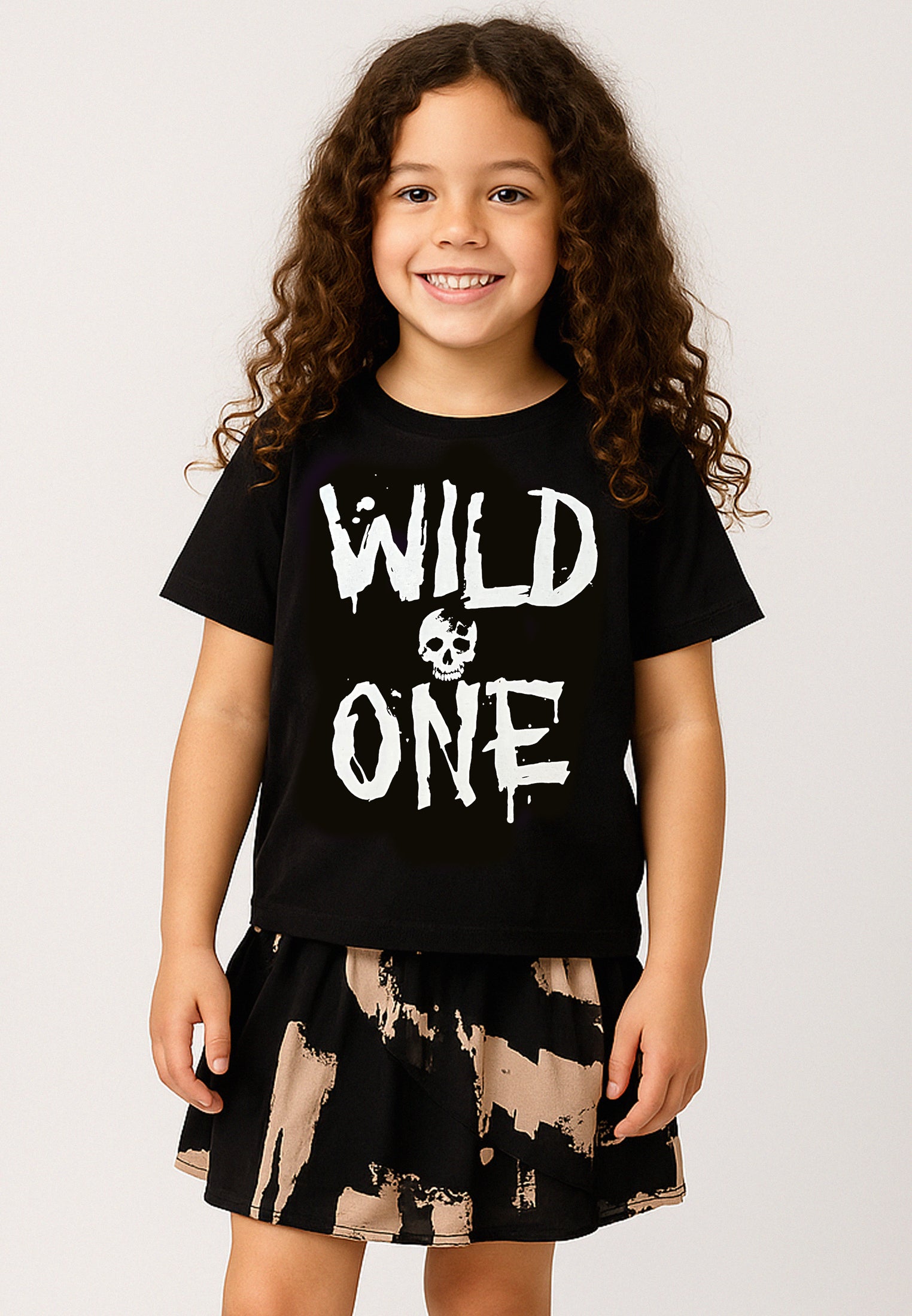 WILD ONE GIRLS T-SHIRT BLACK