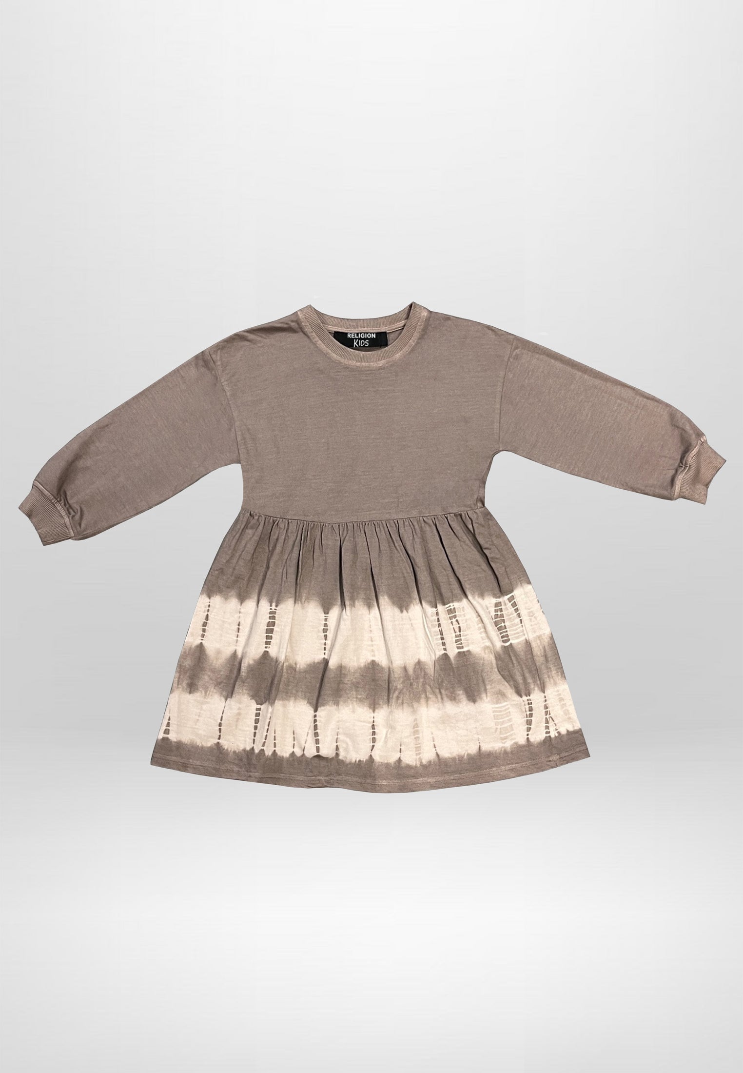EMMY DRESS TAUPE & GREY