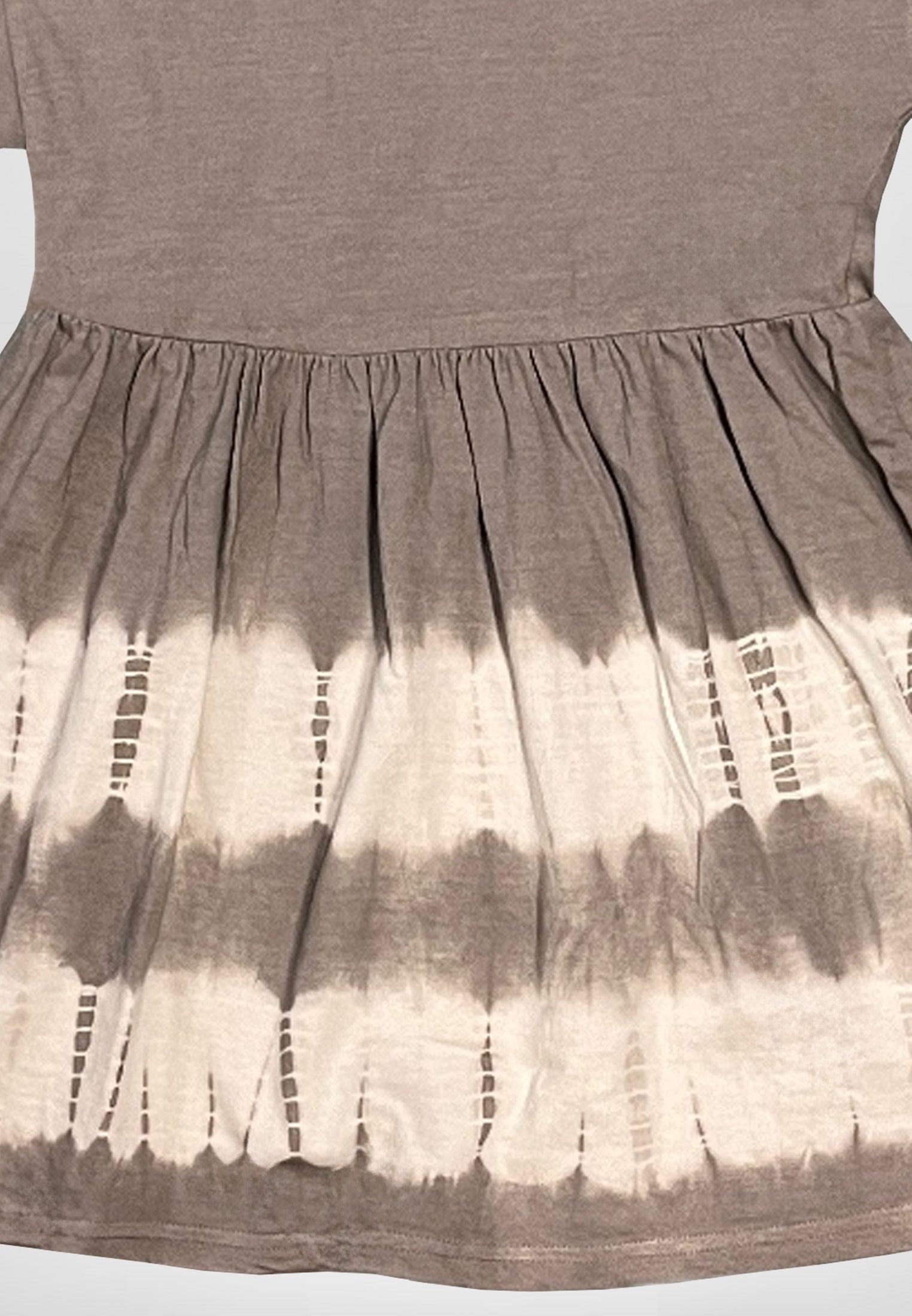 EMMY DRESS TAUPE & GREY