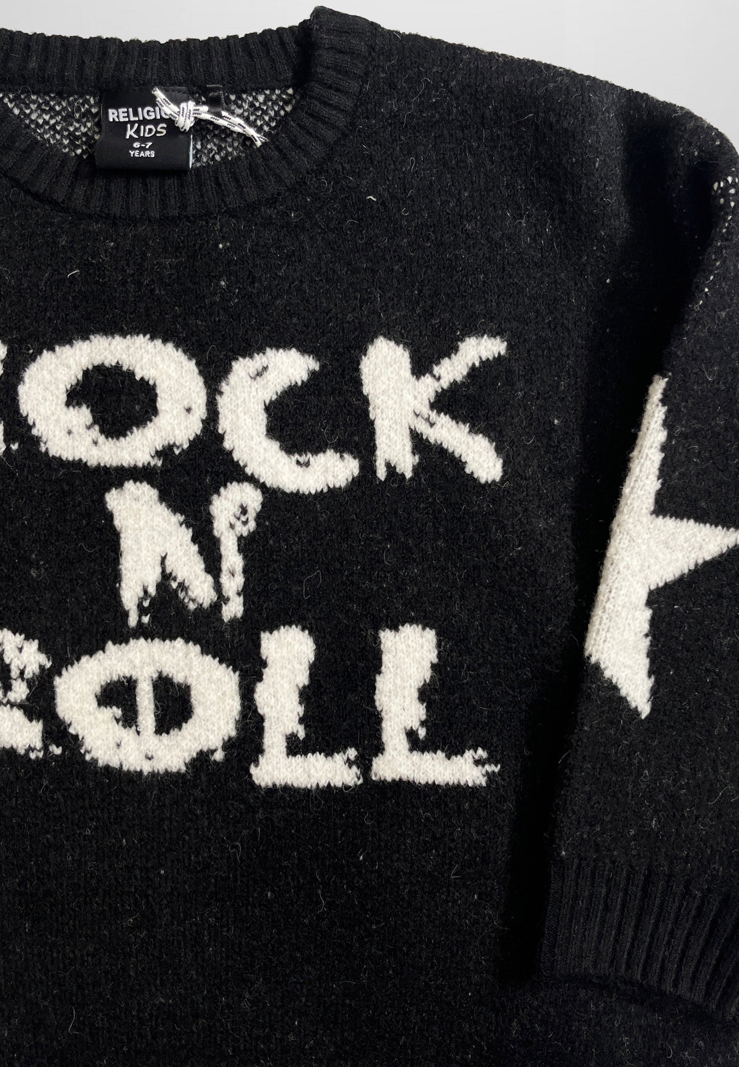 GIRLS ROCK N ROLL JUMPER BLACK
