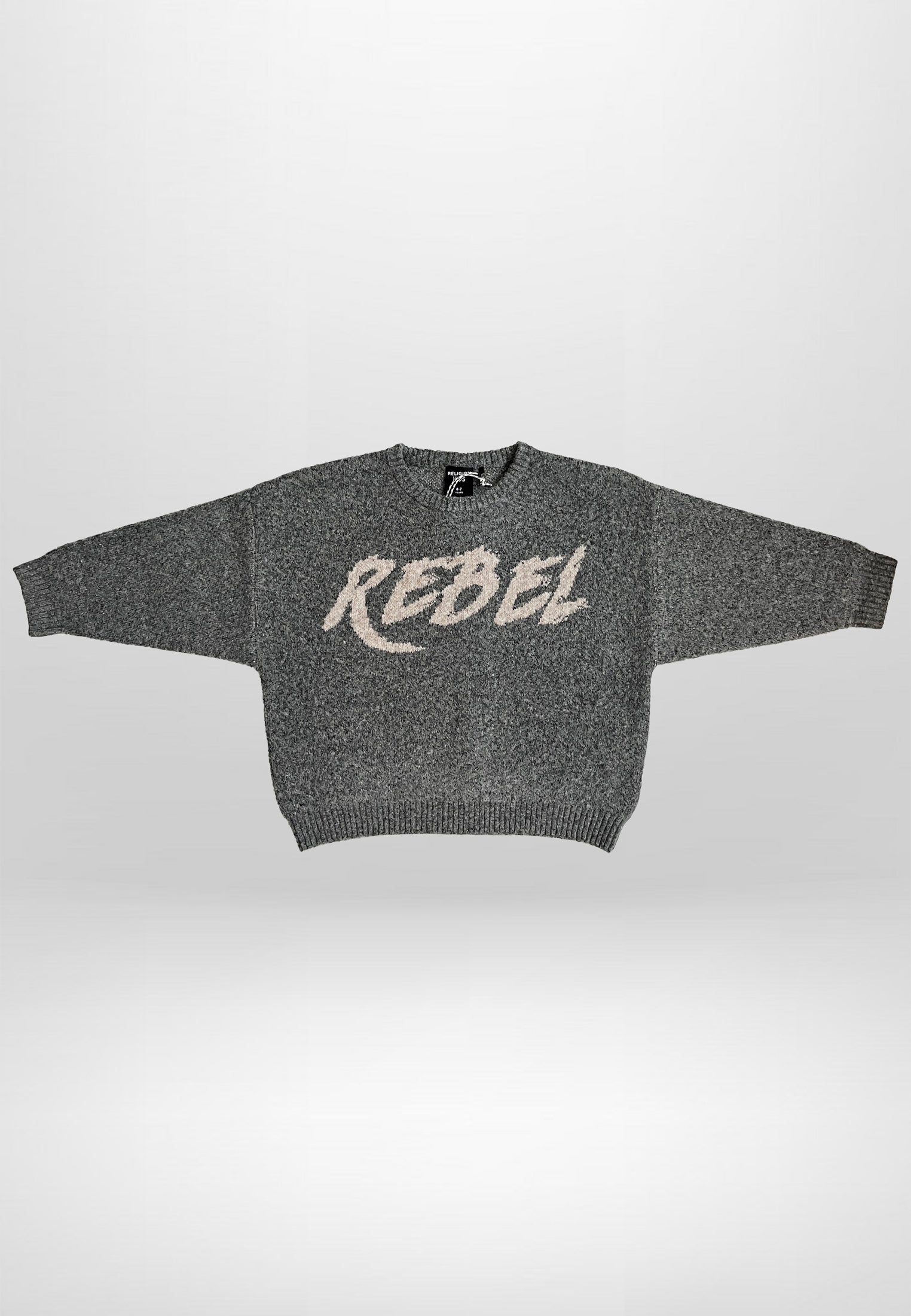 GIRLS REBEL JUMPER CHARCOAL