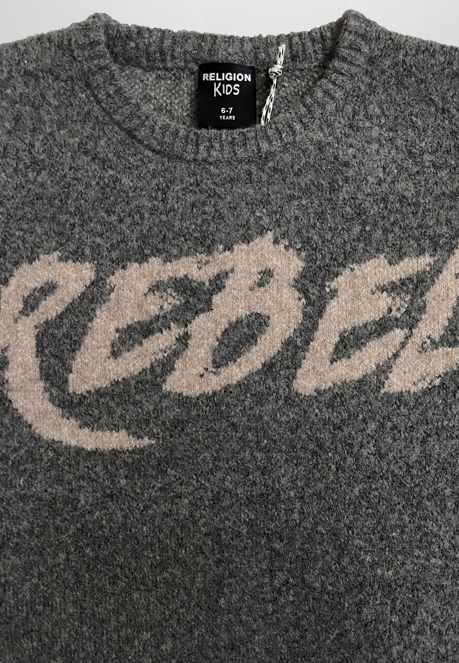 GIRLS REBEL JUMPER CHARCOAL