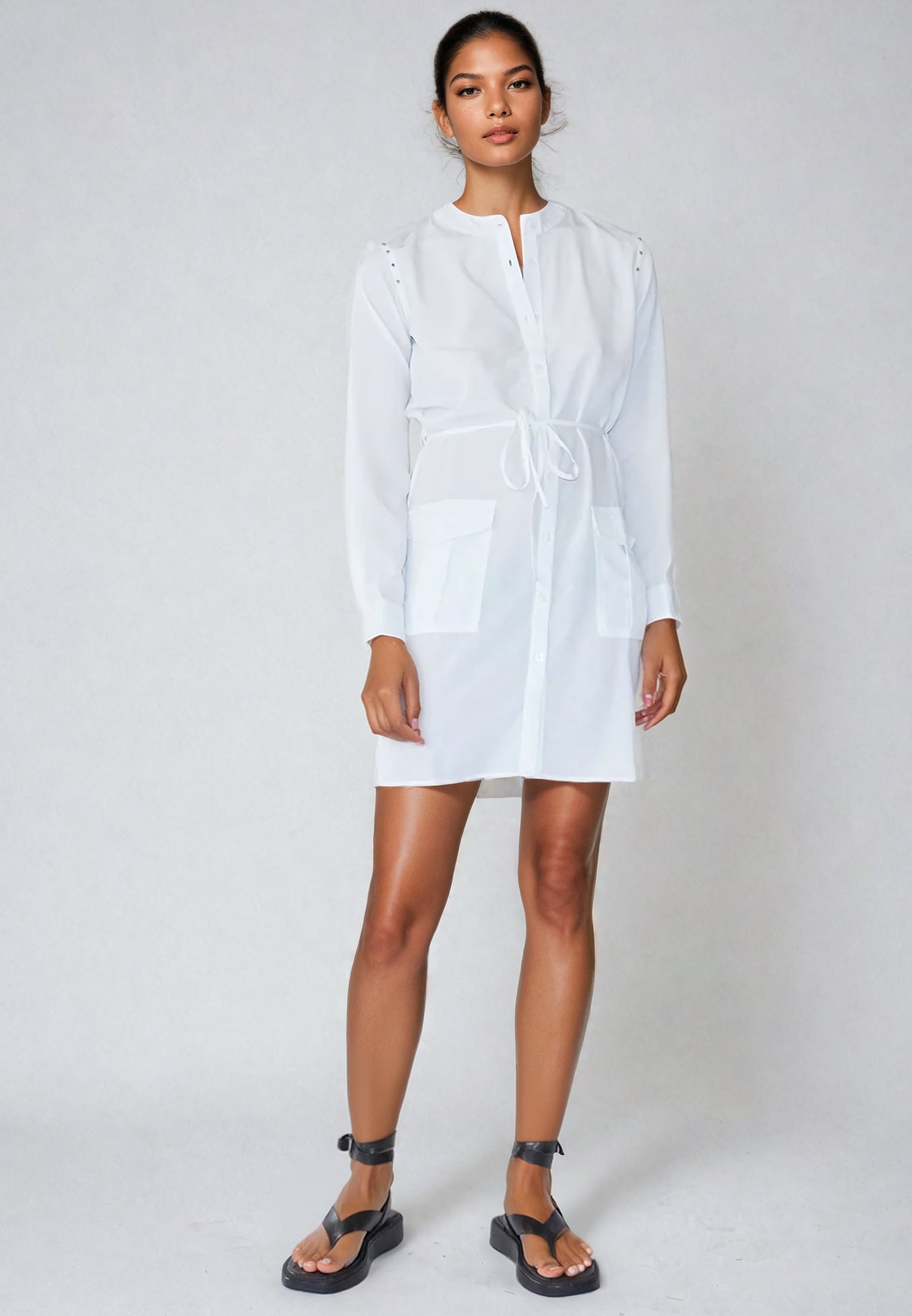 TRACE KAFTAN WHITE