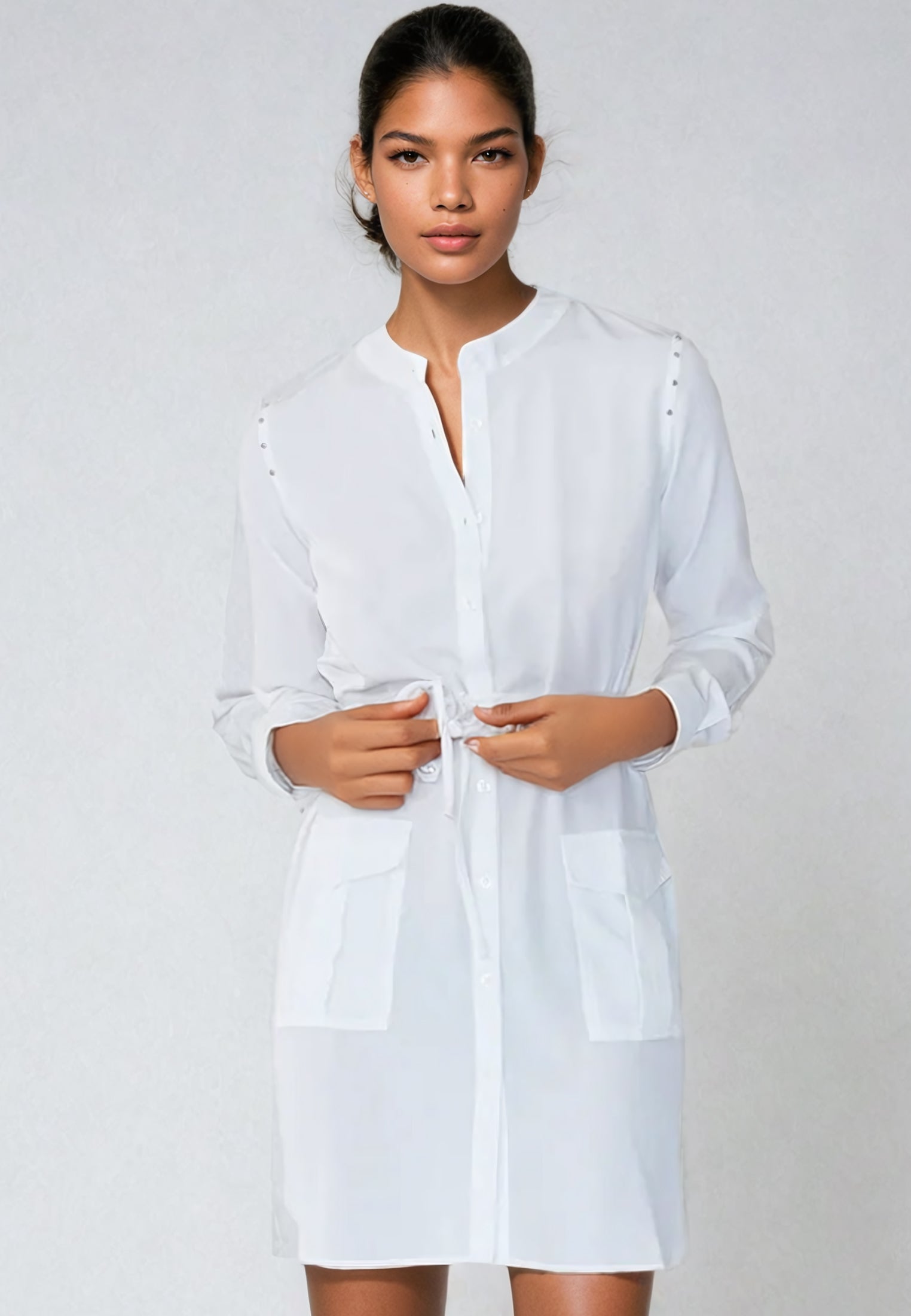 TRACE KAFTAN WHITE