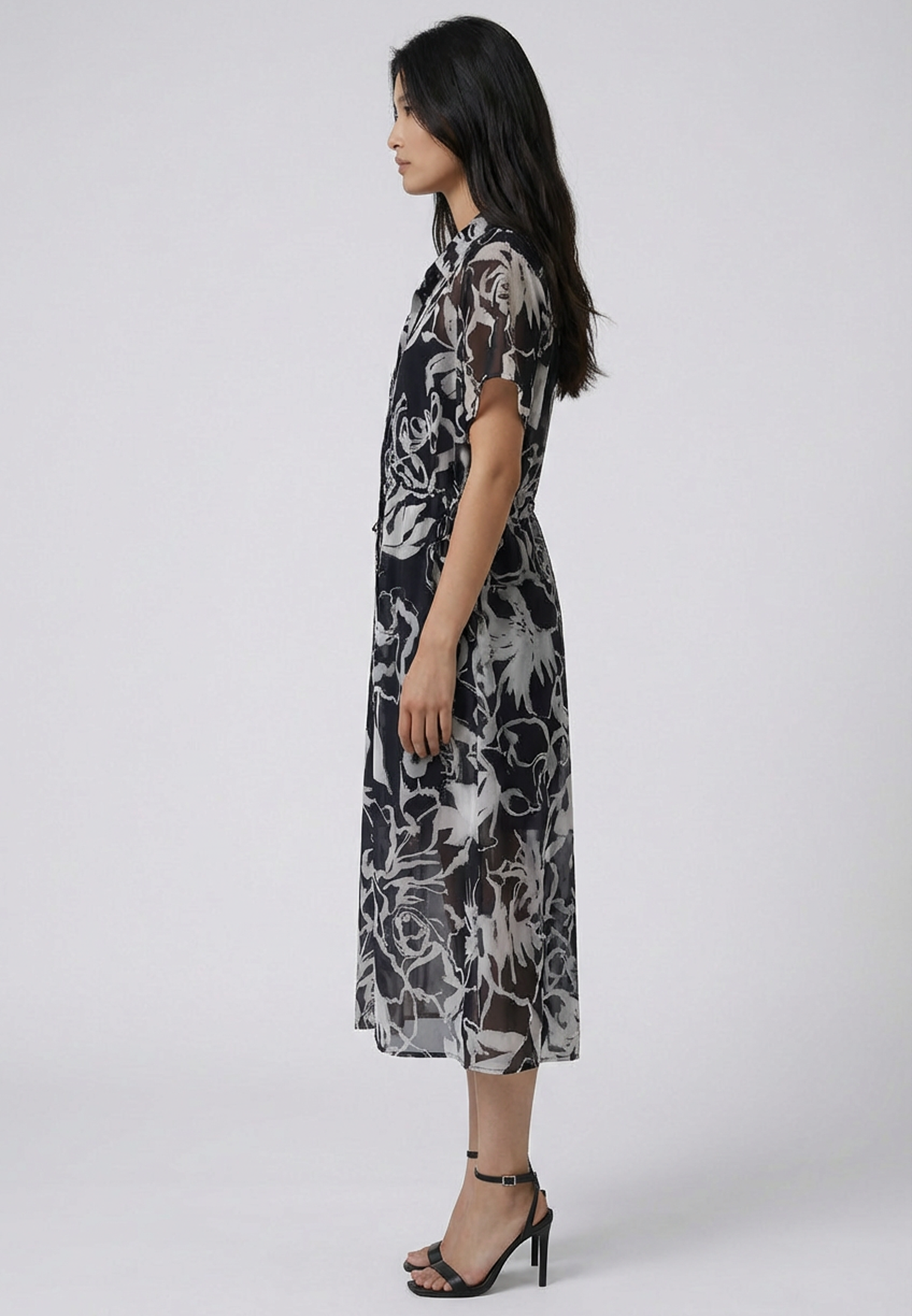 NOBLE SHIRTDRESS RISE BLACK