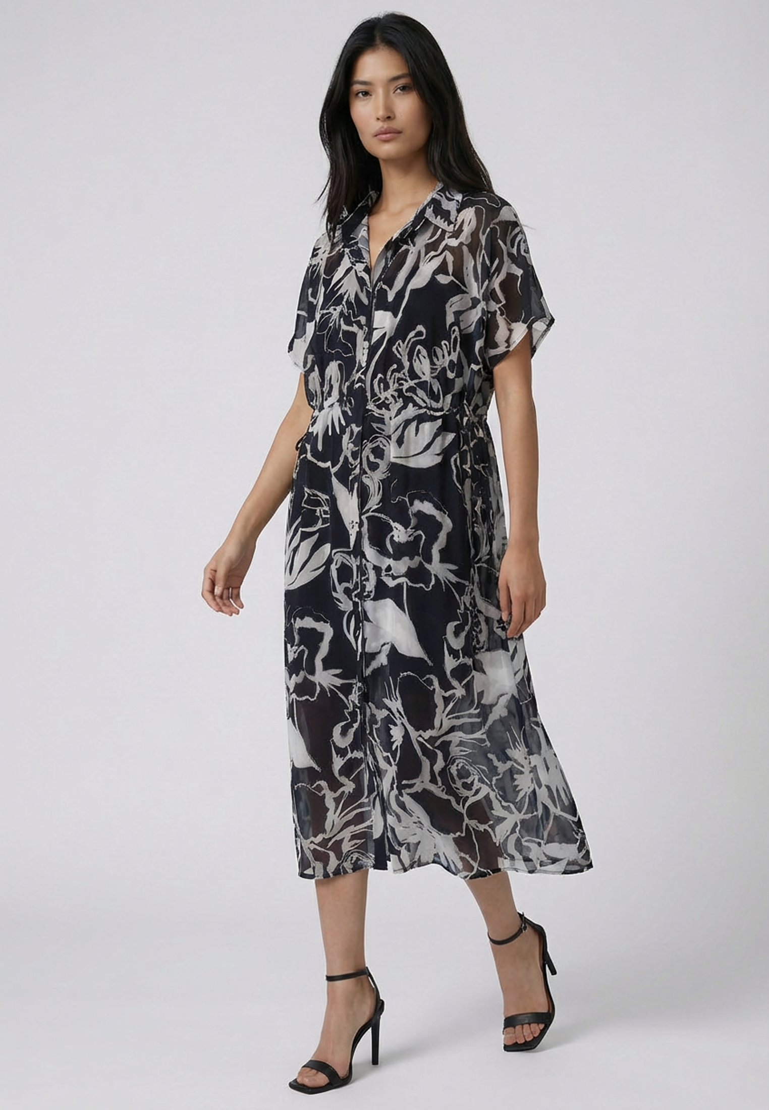 NOBLE SHIRTDRESS RISE BLACK