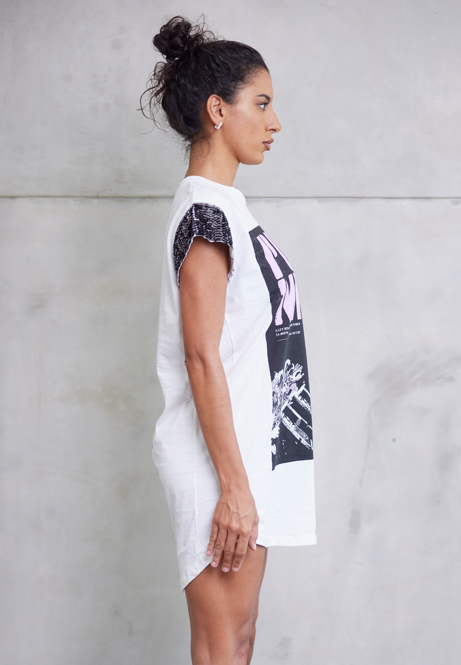 PUNK DRESS OFF WHITE