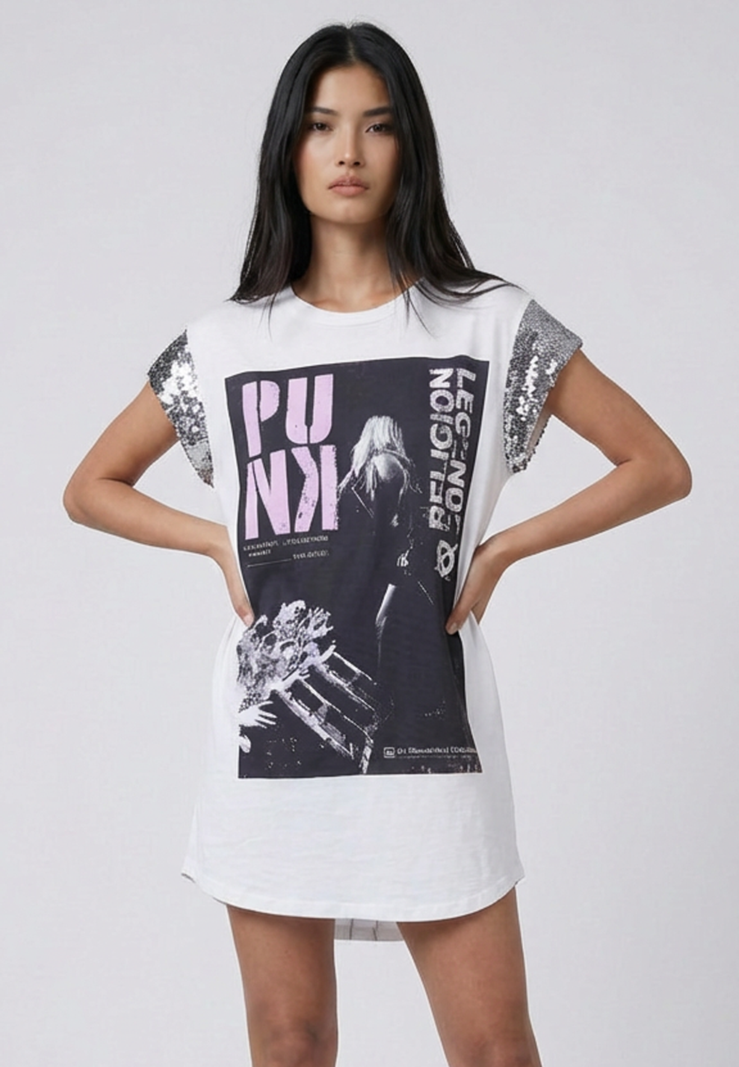 PUNK DRESS OFF WHITE