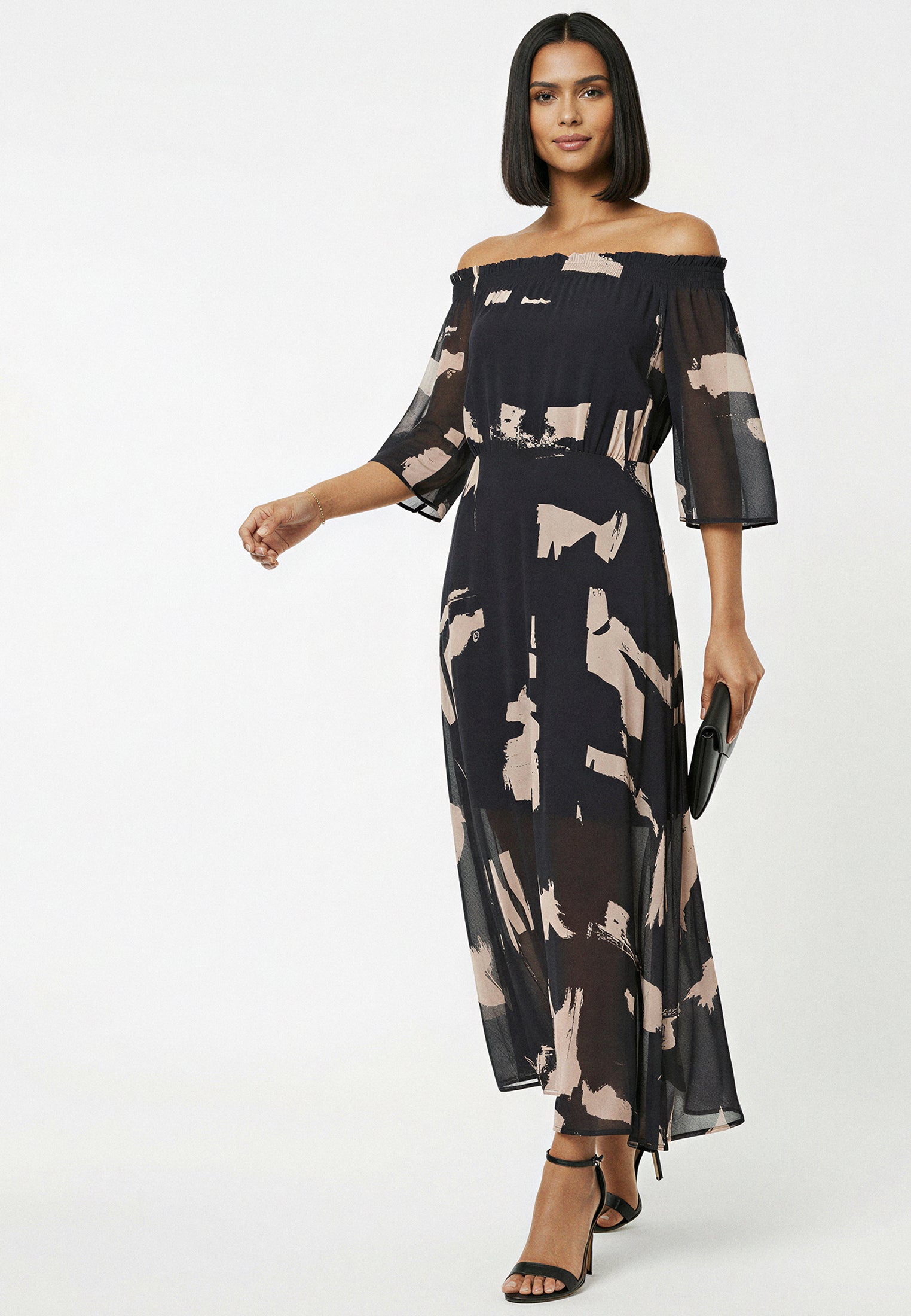 LOVELY OFF THE SHOULDER DRESS FACADE