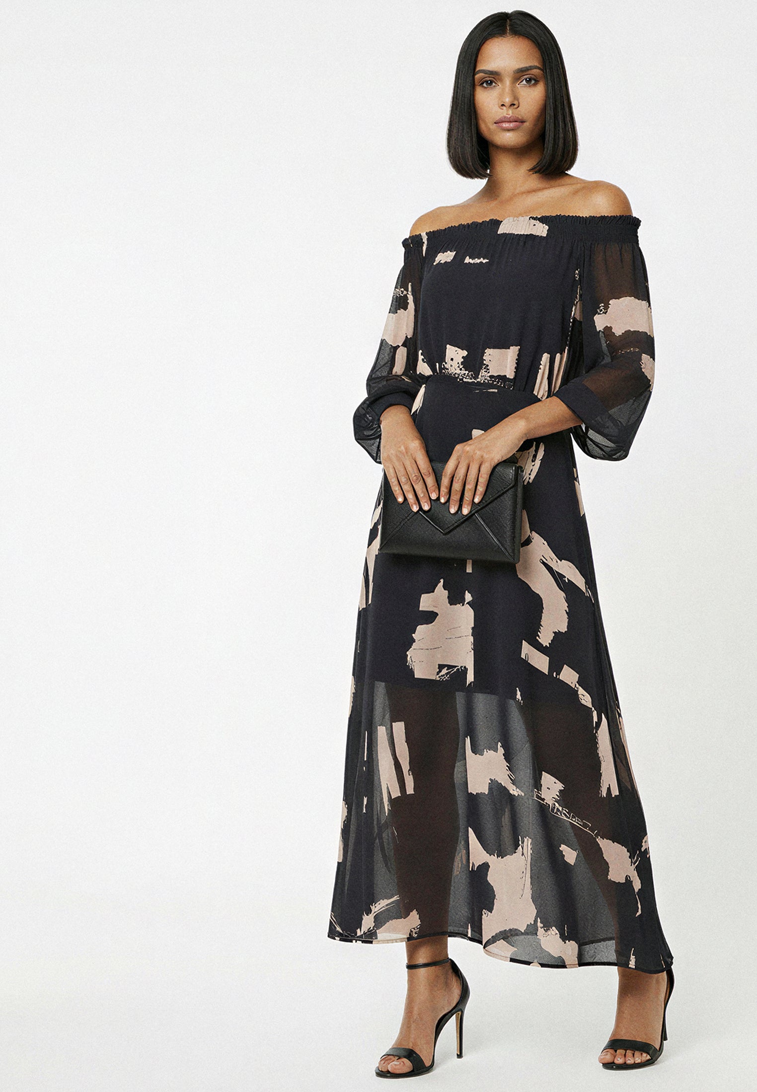 LOVELY OFF THE SHOULDER DRESS FACADE