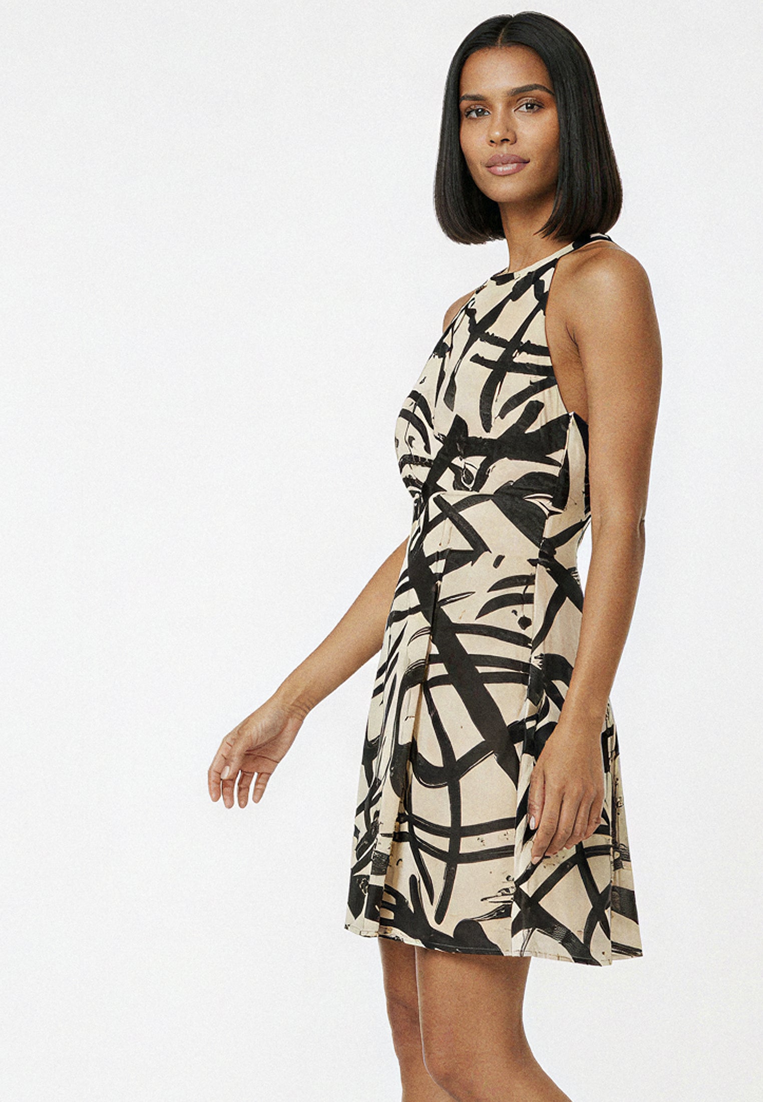 NOIR MINI DRESS DYNAMIC TAUPE