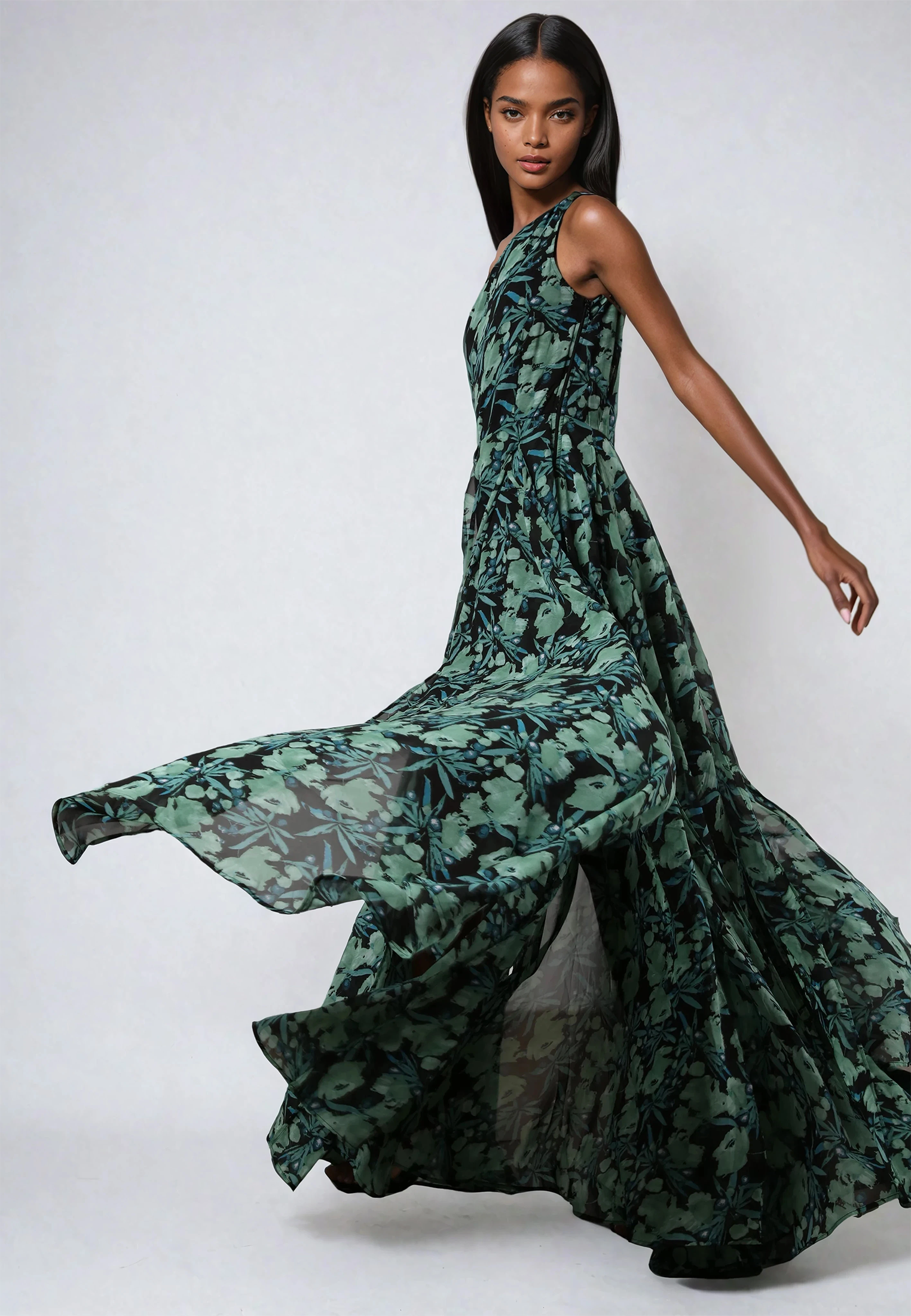 SIGNATURE MAXI DRESS PRIME GREEN