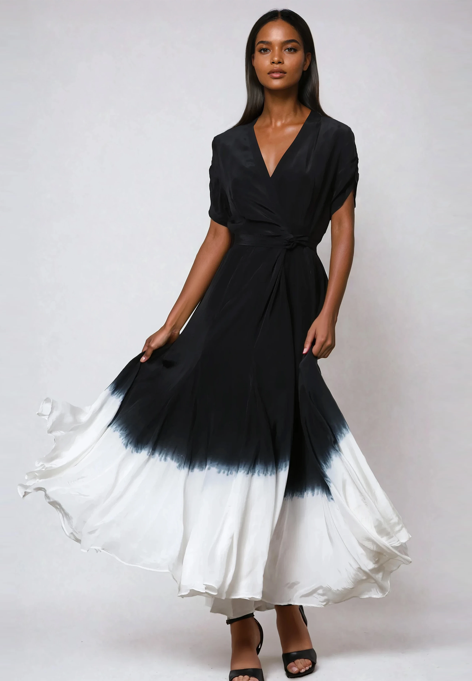 SOLSTICE MAXI DRESS DIP DYE