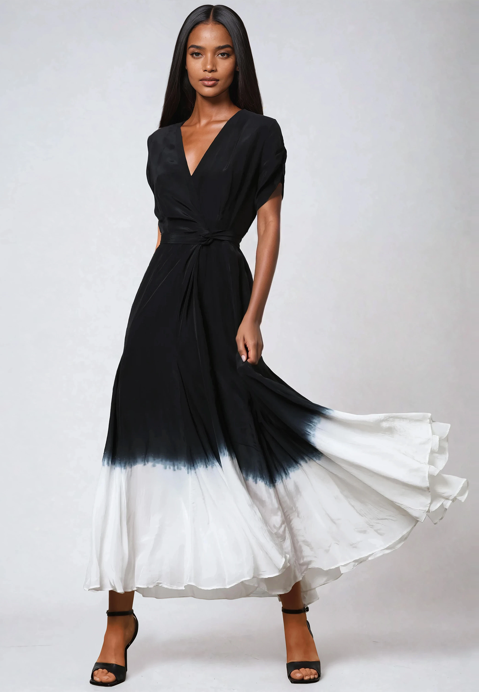 SOLSTICE MAXI DRESS DIP DYE