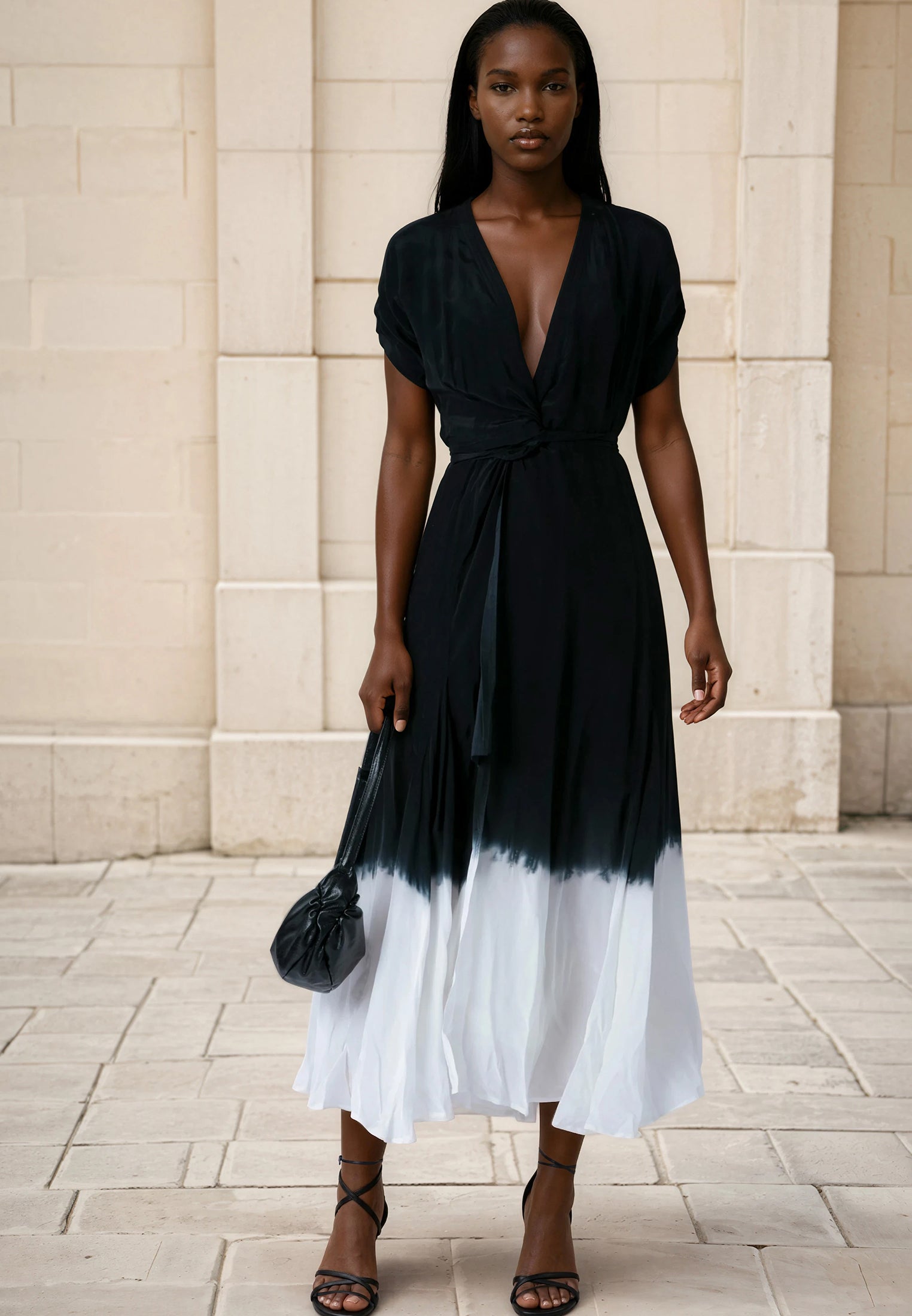 SOLSTICE MAXI DRESS DIP DYE