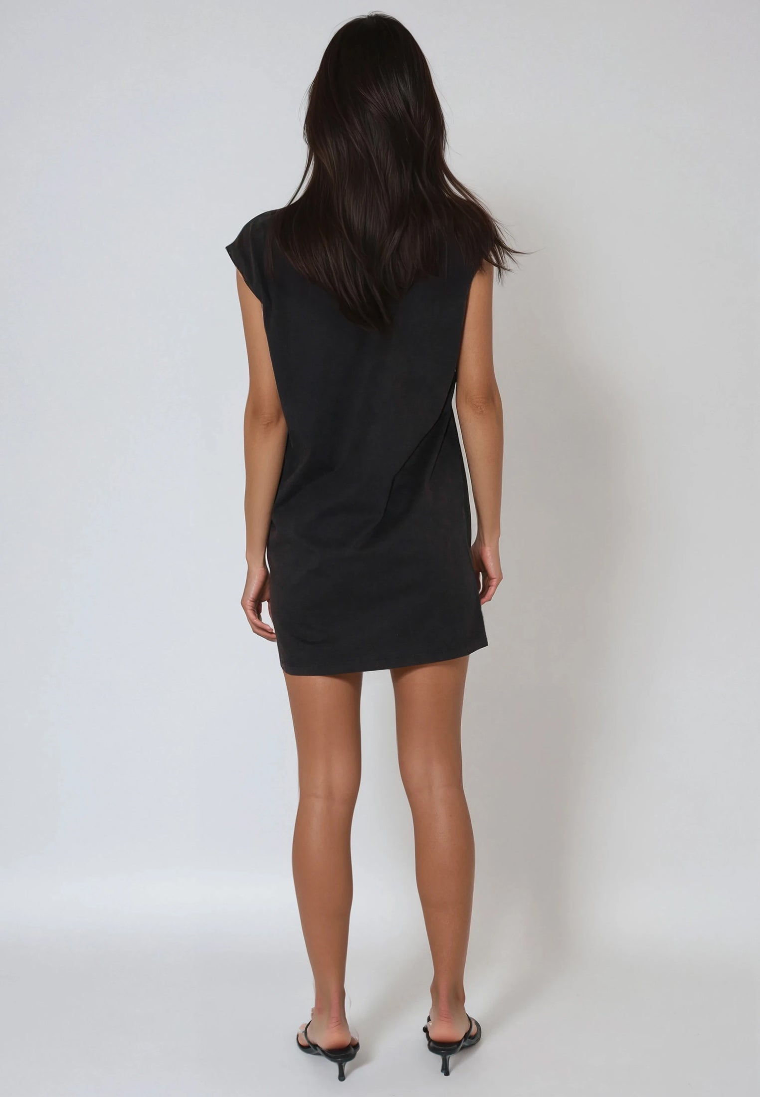 BEADED MINI DRESS CHOCOLATE RUST