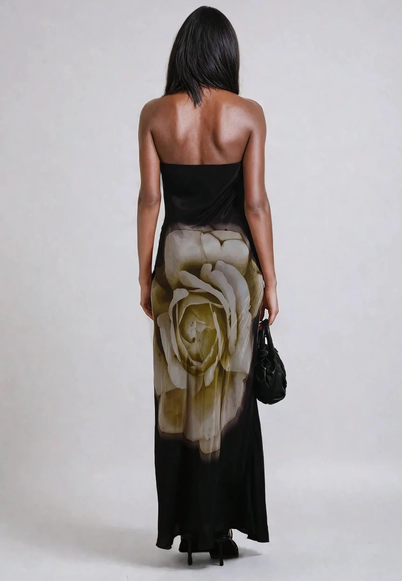 COCO MAXI DRESS SEPIA GREEN