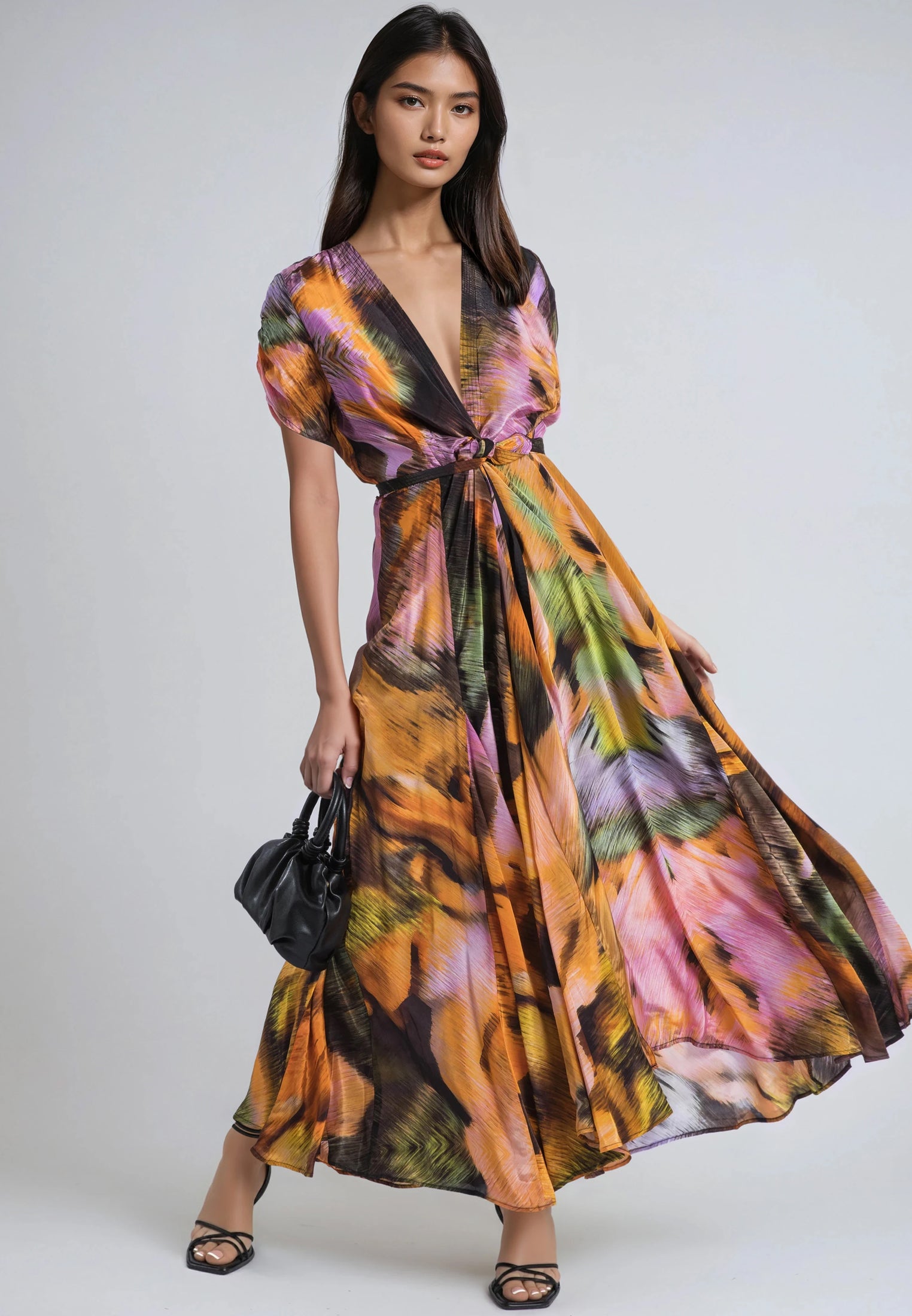 CREST MAXI DRESS OBSCURE ORANGE