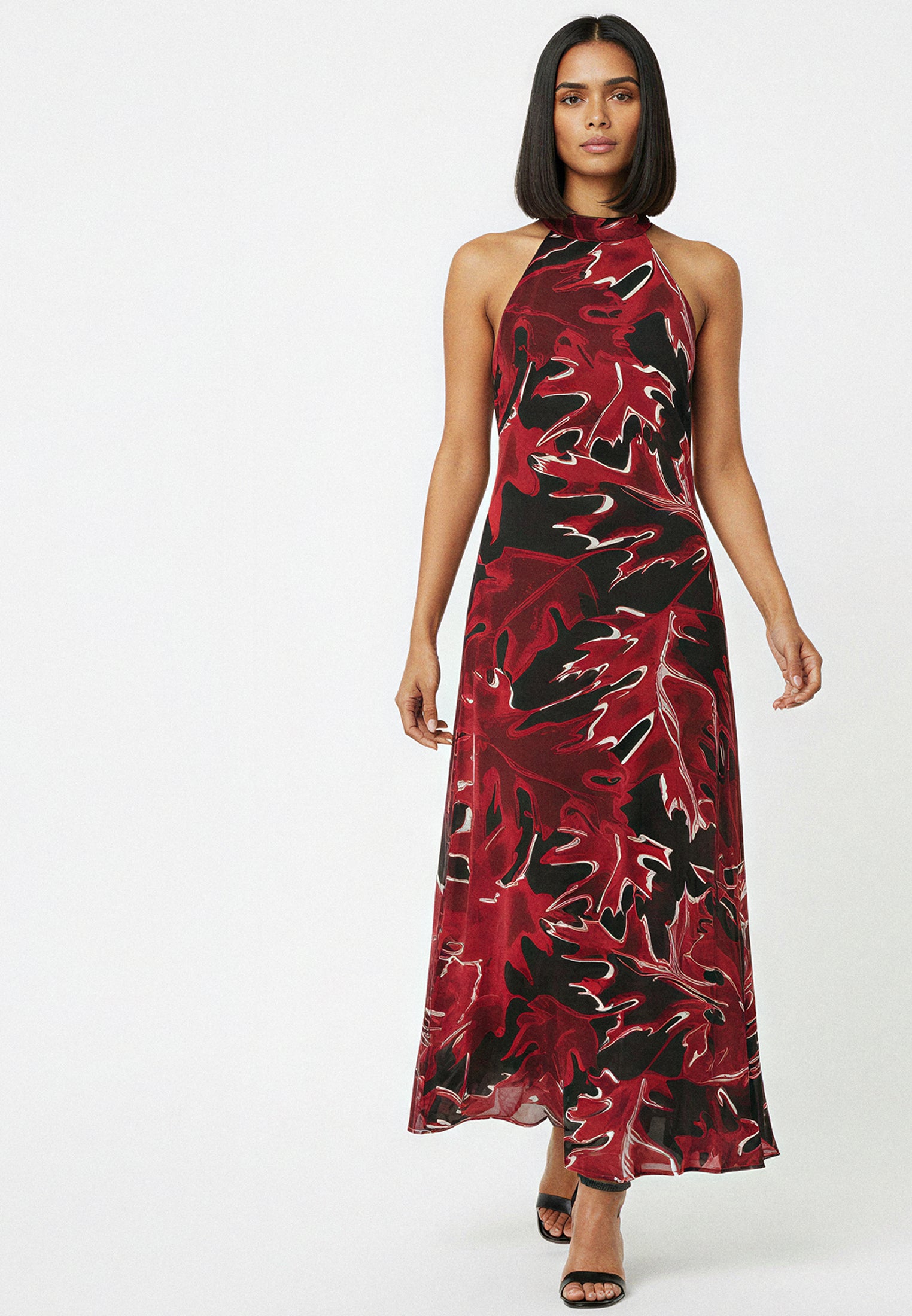 CREW MAXI DRESS CAMO PORT