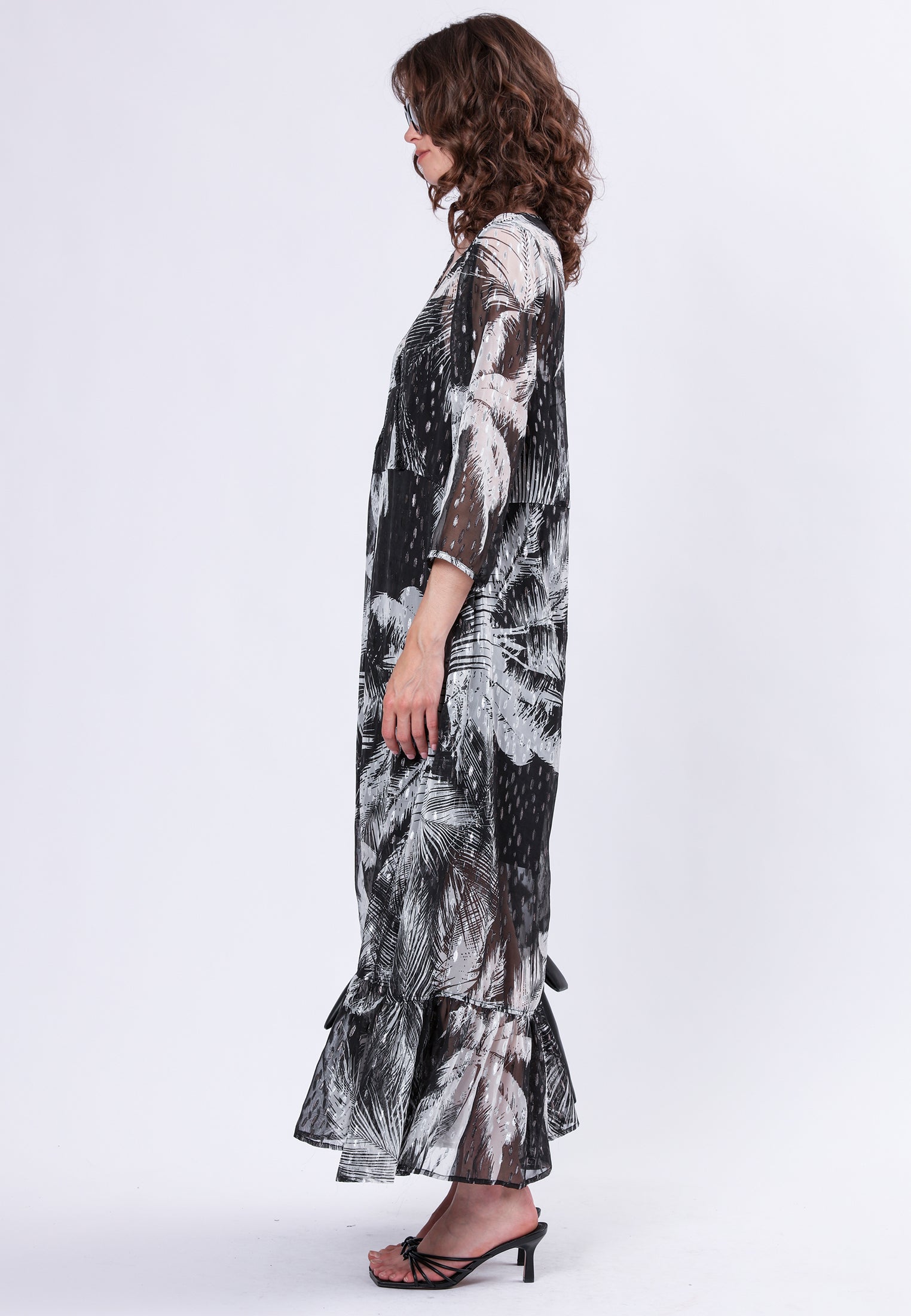 HEMATITE DRESS PALM PRINT