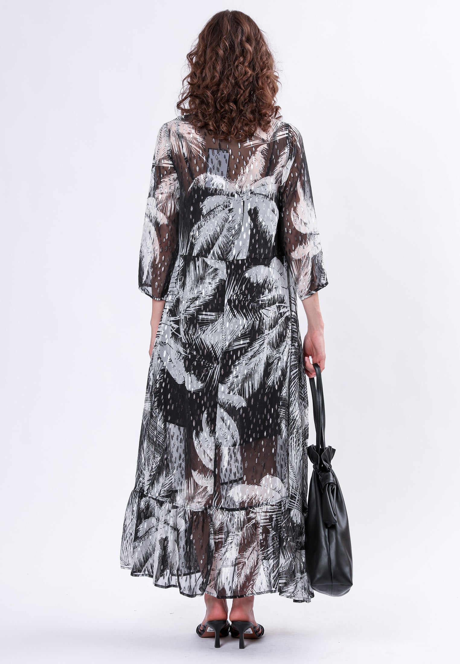 HEMATITE DRESS PALM PRINT