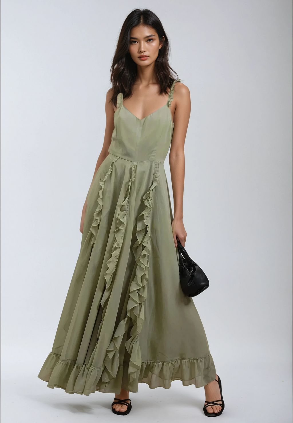 RELIGION Kate Apple Green Maxi Dress RELIGION Kate Apple Green Maxi Dress