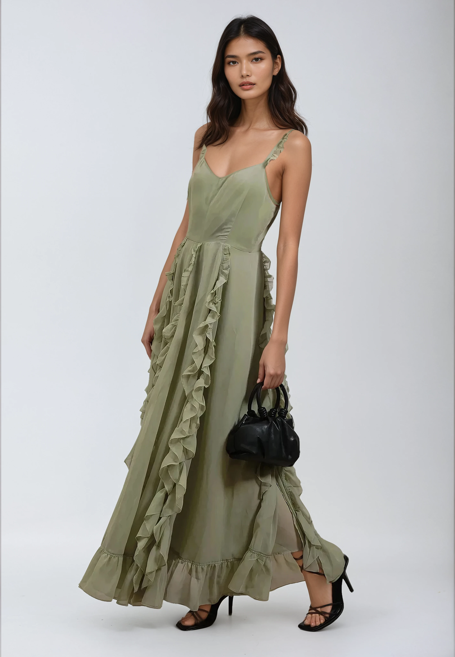 KATE MAXI DRESS APPLE GREEN