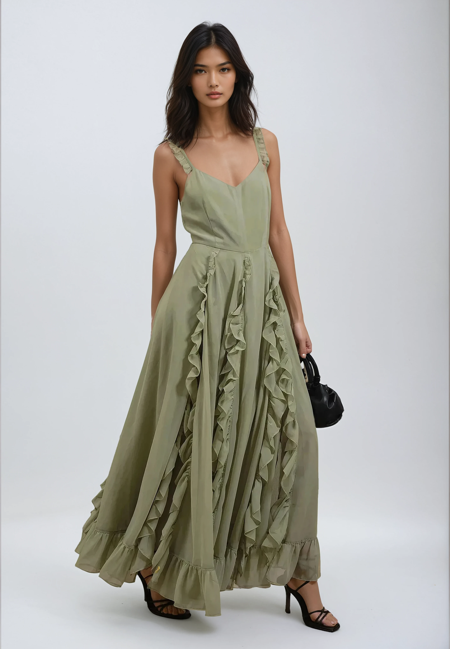 KATE MAXI DRESS APPLE GREEN KATE MAXI DRESS APPLE GREEN